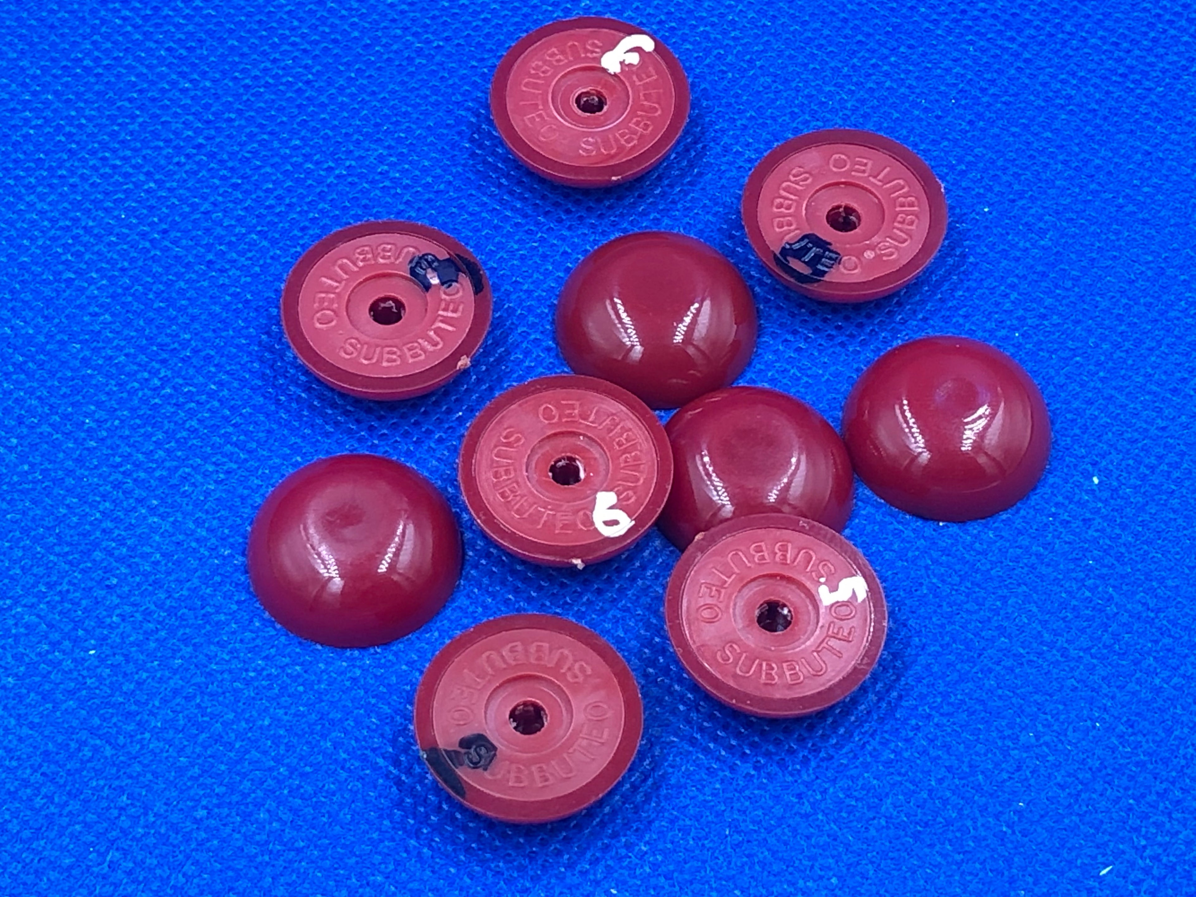 Subbuteo kit 10 basi lw originali da ripulire - Rosso/Rosso