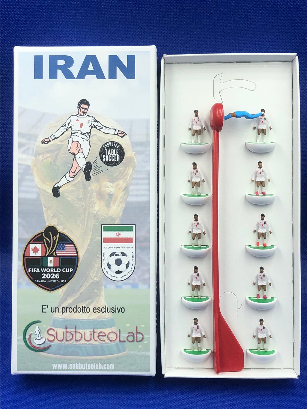 Subbuteolab collana mondiali 2026 Iran - dipinta a mano