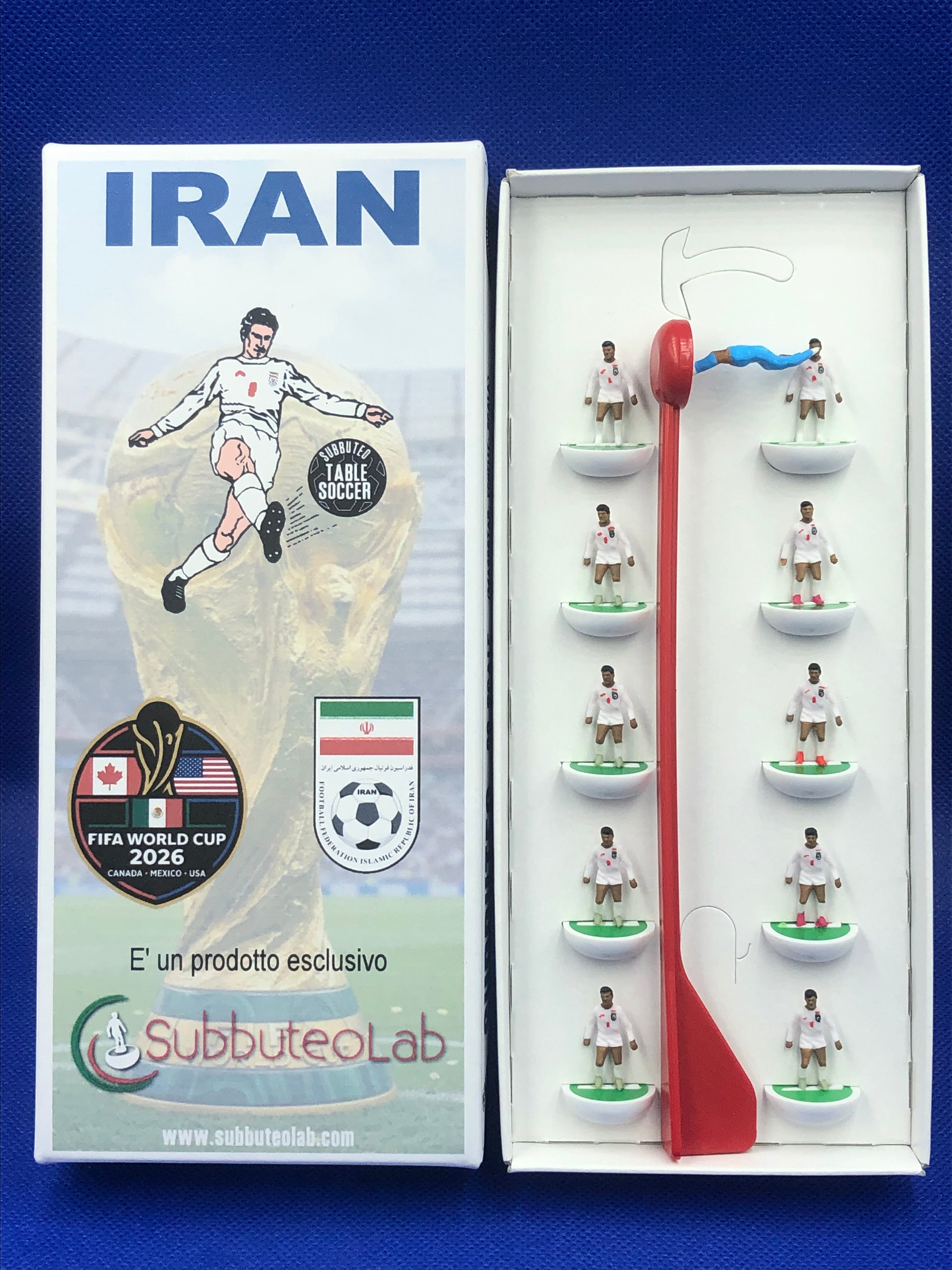Subbuteolab collana mondiali 2026 Iran - dipinta a mano