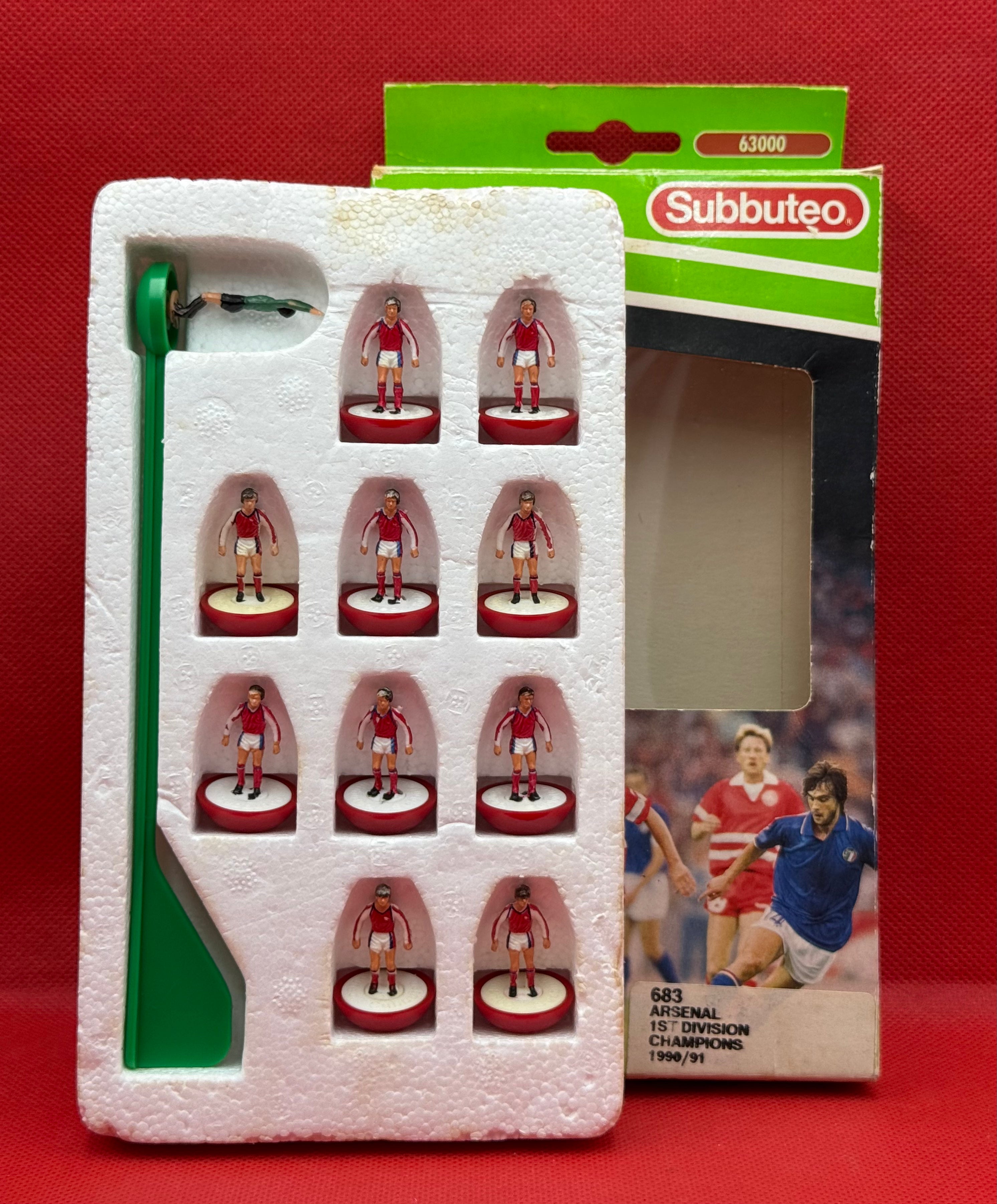 Subbuteo squadra Lw Arsenal ref 683 - 1St Division Champions 1990/91
