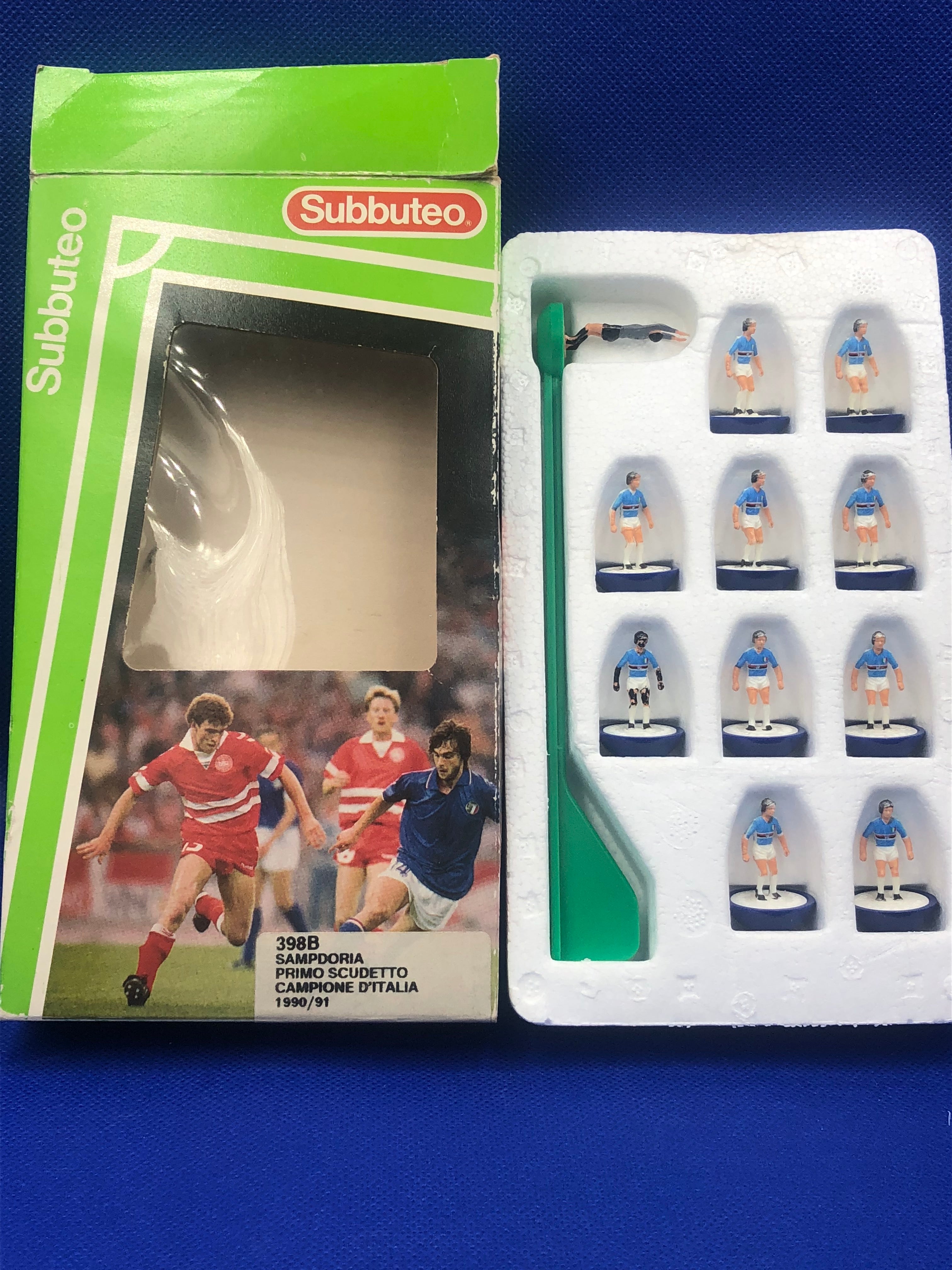 Subbuteo squadra base LW Sampdoria Campione d'Italia 1990/91 ref 398
