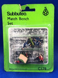 Subbuteo blister 2 panchine con personaggi C179