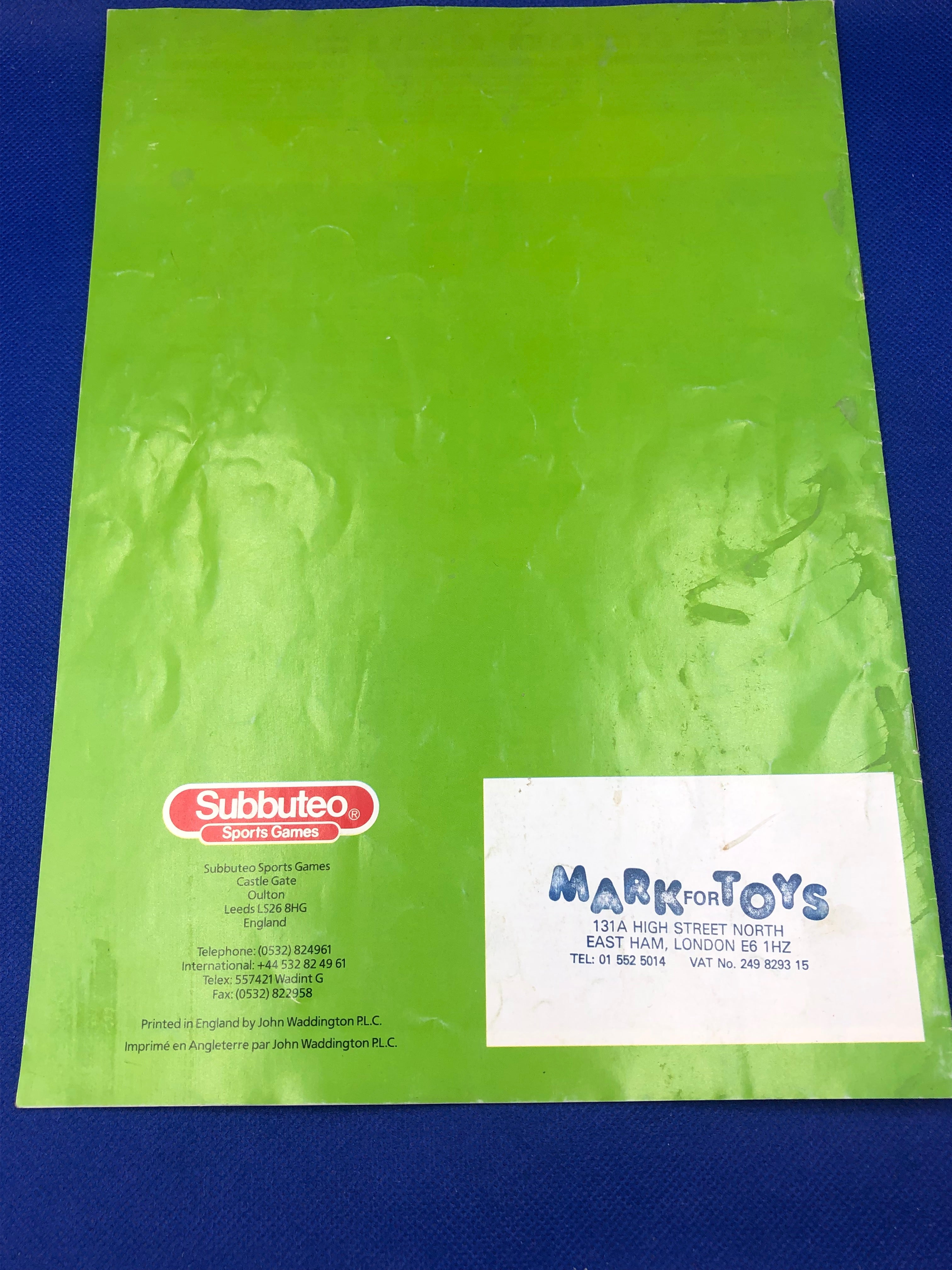 Subbuteo catalogo anni '90