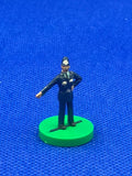 Subbuteo personaggio stadio Bobby in movimento base verde
