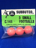 Subbuteo blister 3 Palloni FF Arancioni C145
