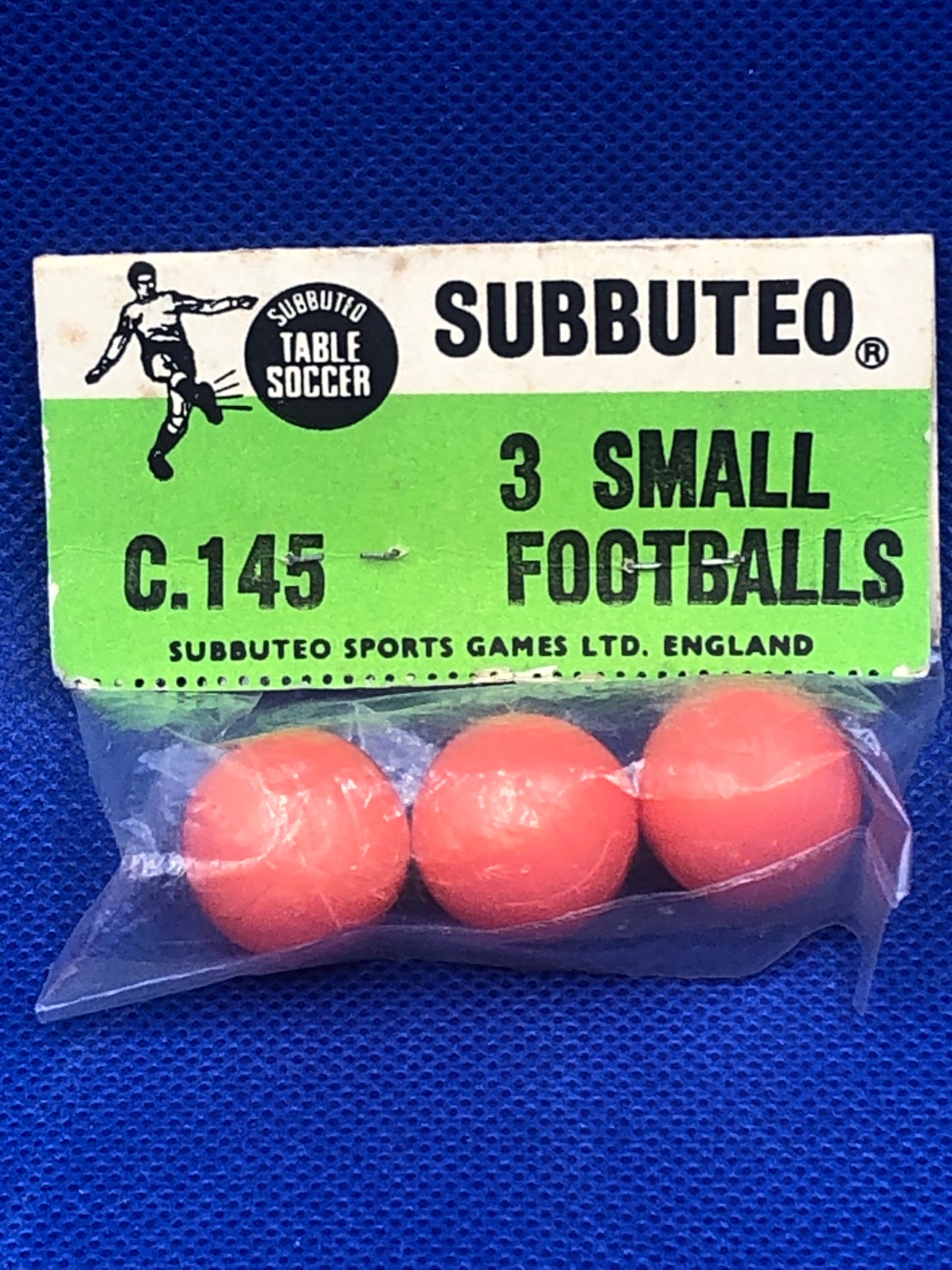 Subbuteo blister 3 Palloni FF Arancioni C145