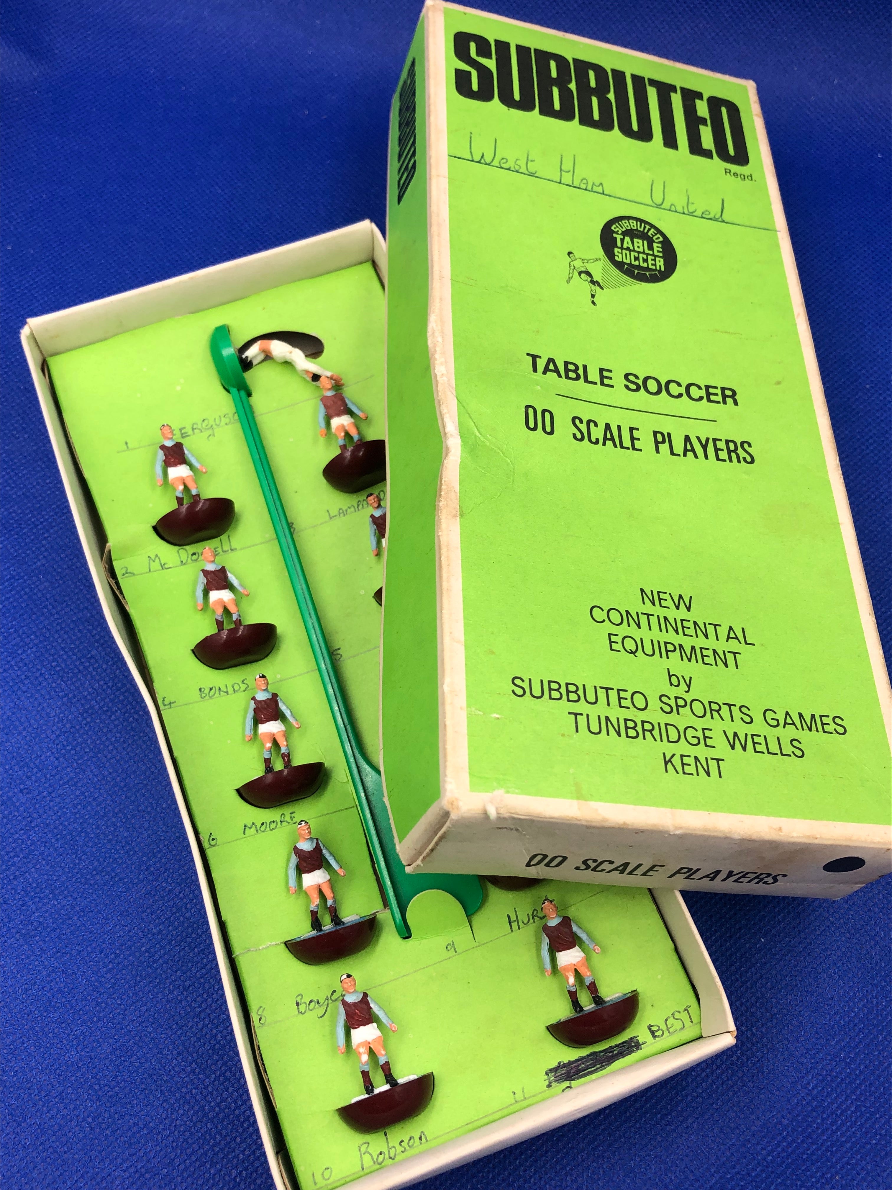 Subbuteo squadra hw West Ham ref 007