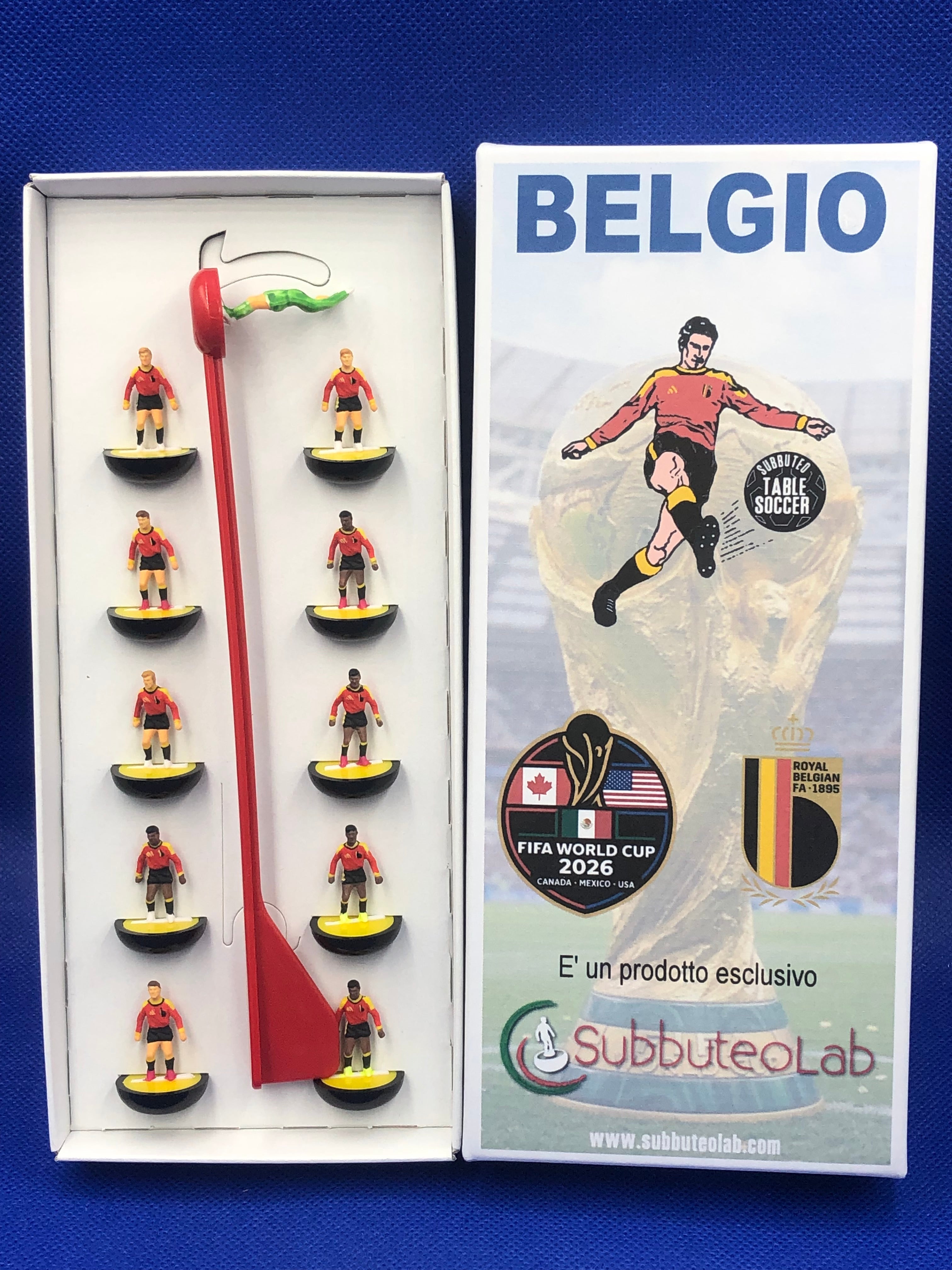 Subbuteolab collana mondiali 2026 Belgio - dipinta a mano