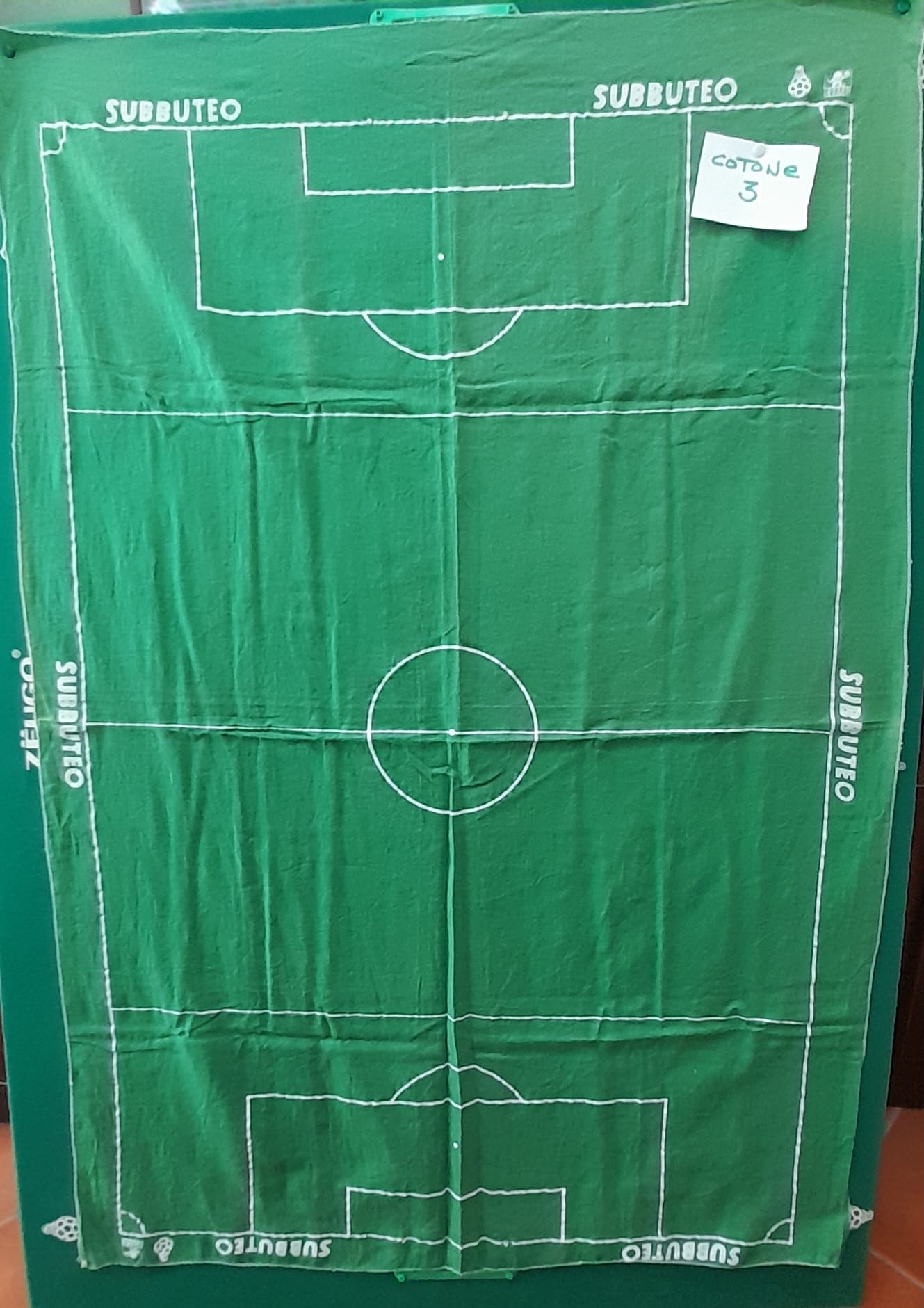 Subbuteo campo da gioco in cotone anni '70 versione Borras