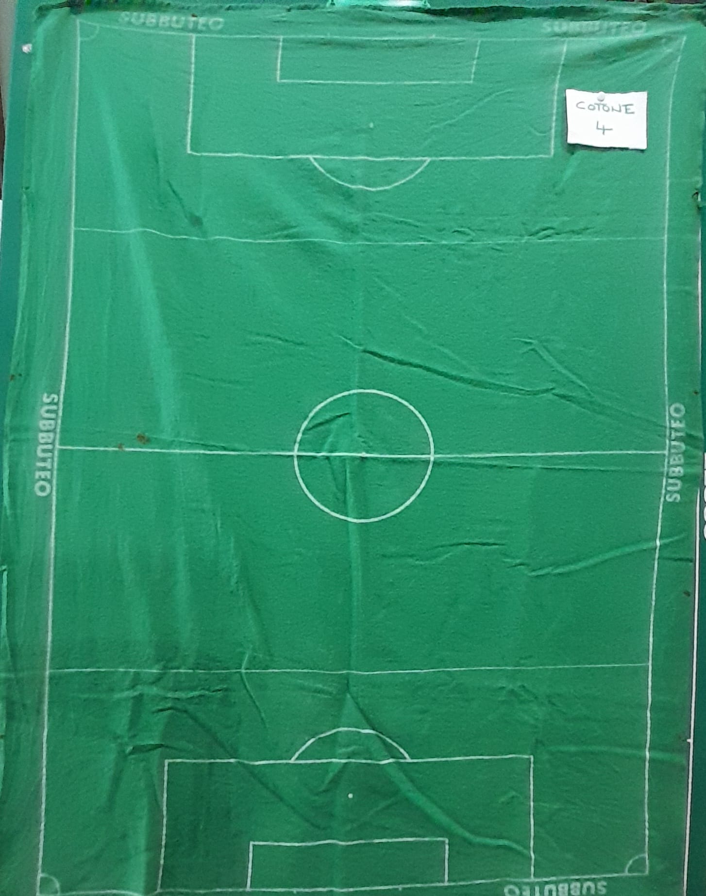 Subbuteo campo da gioco in cotone anni' 70