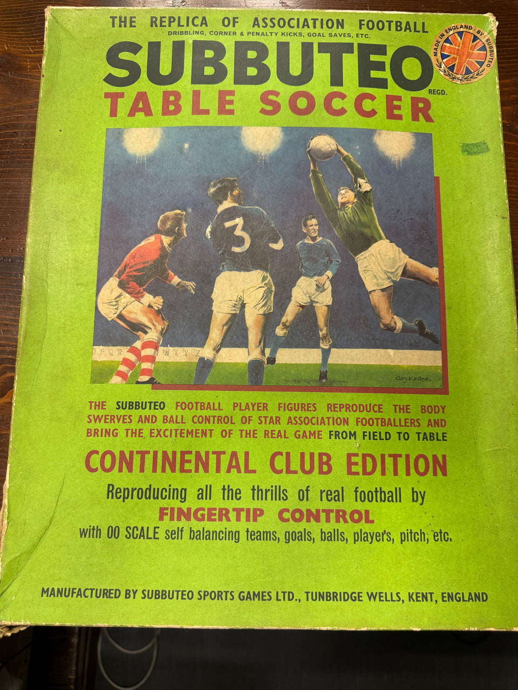 Subbuteo set Continental Club Edition