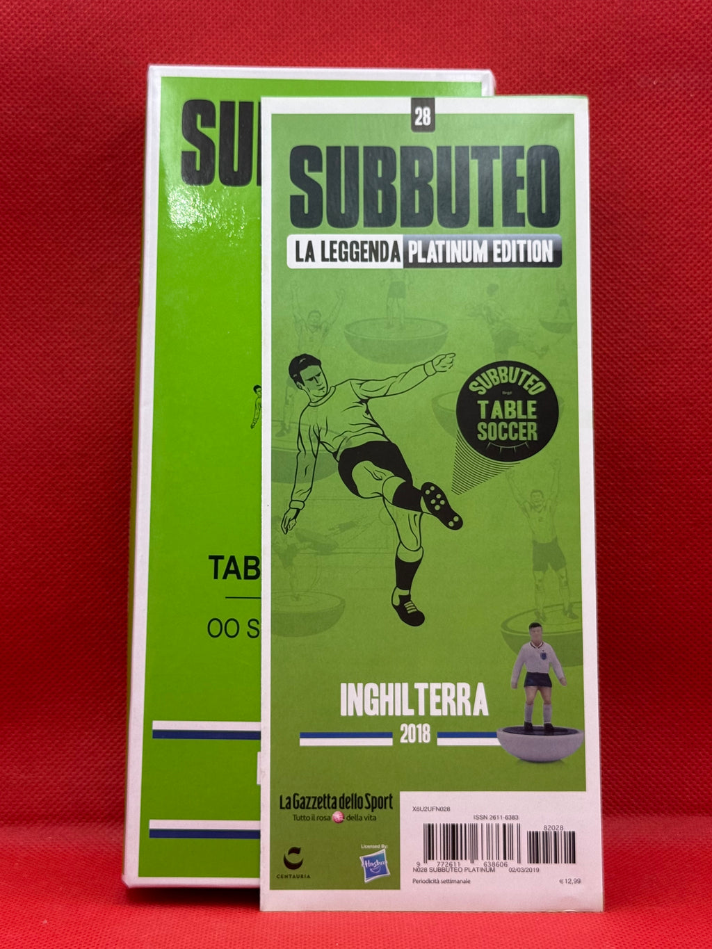 Subbuteo squadra hw vintage leggenda Platium Inghilterra 2018 - con libretto