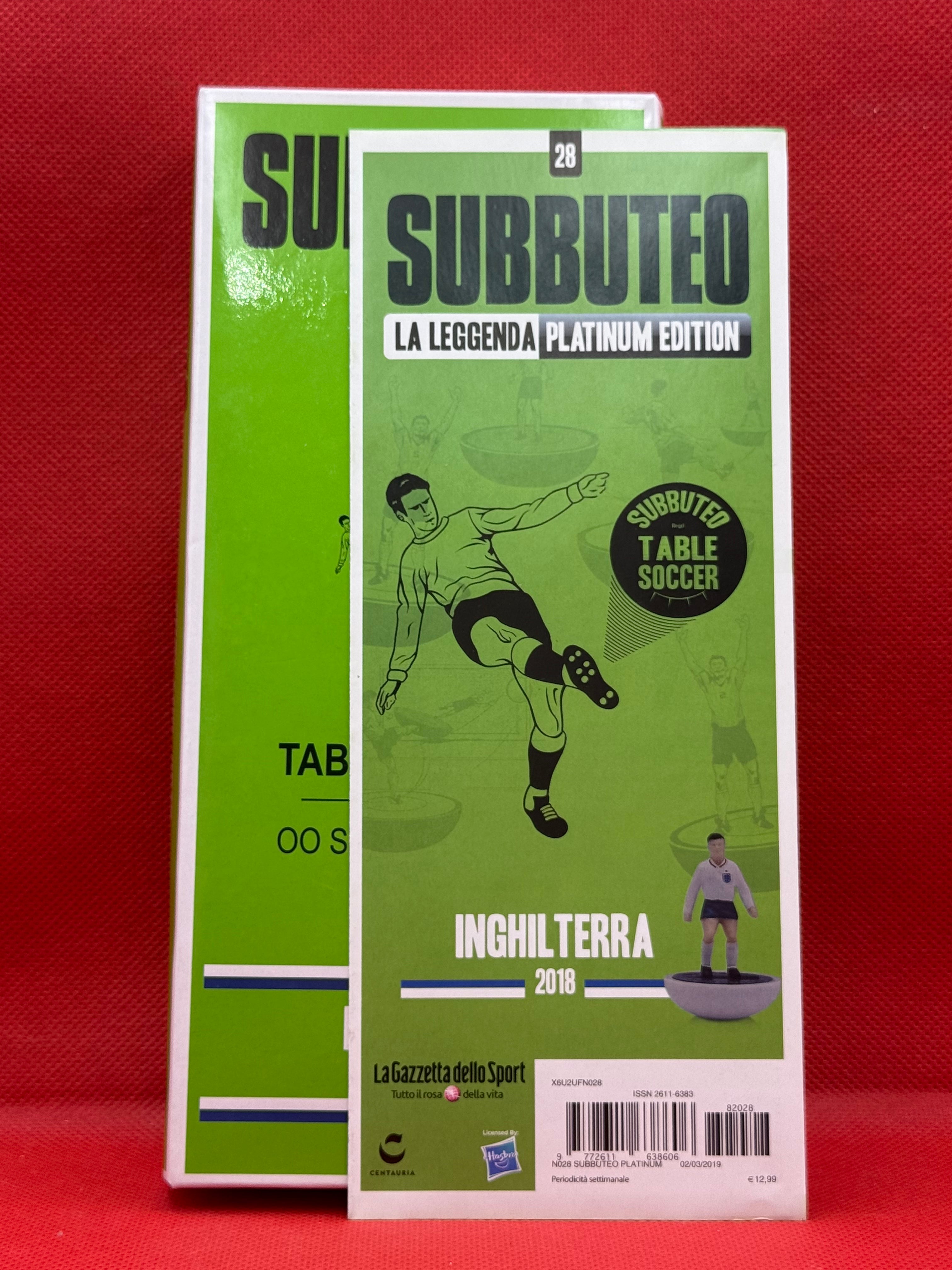 Subbuteo squadra hw vintage leggenda Platium Inghilterra 2018 - con libretto