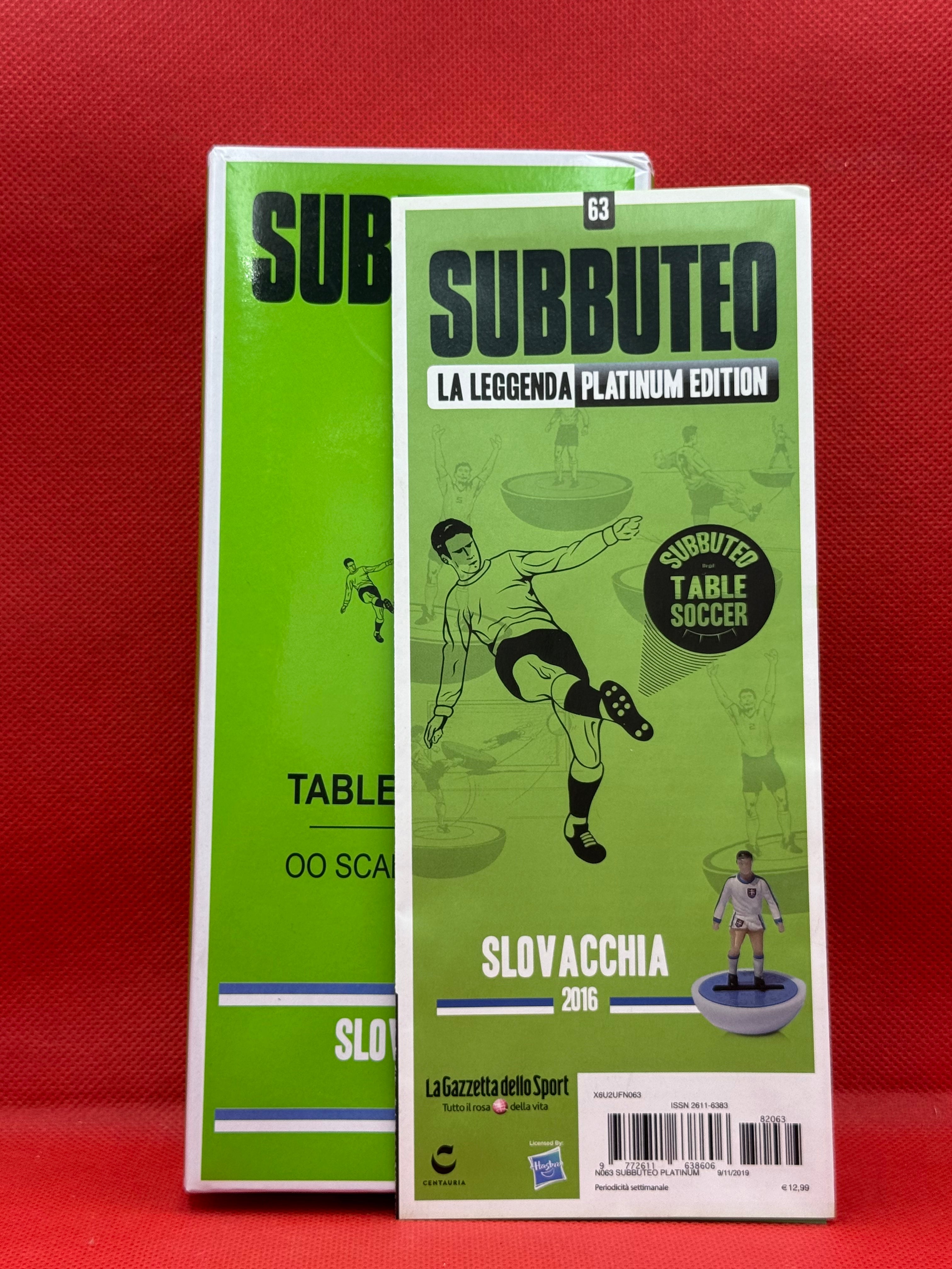 Subbuteo squadra hw vintage leggenda Platium Slovacchia - con libretto