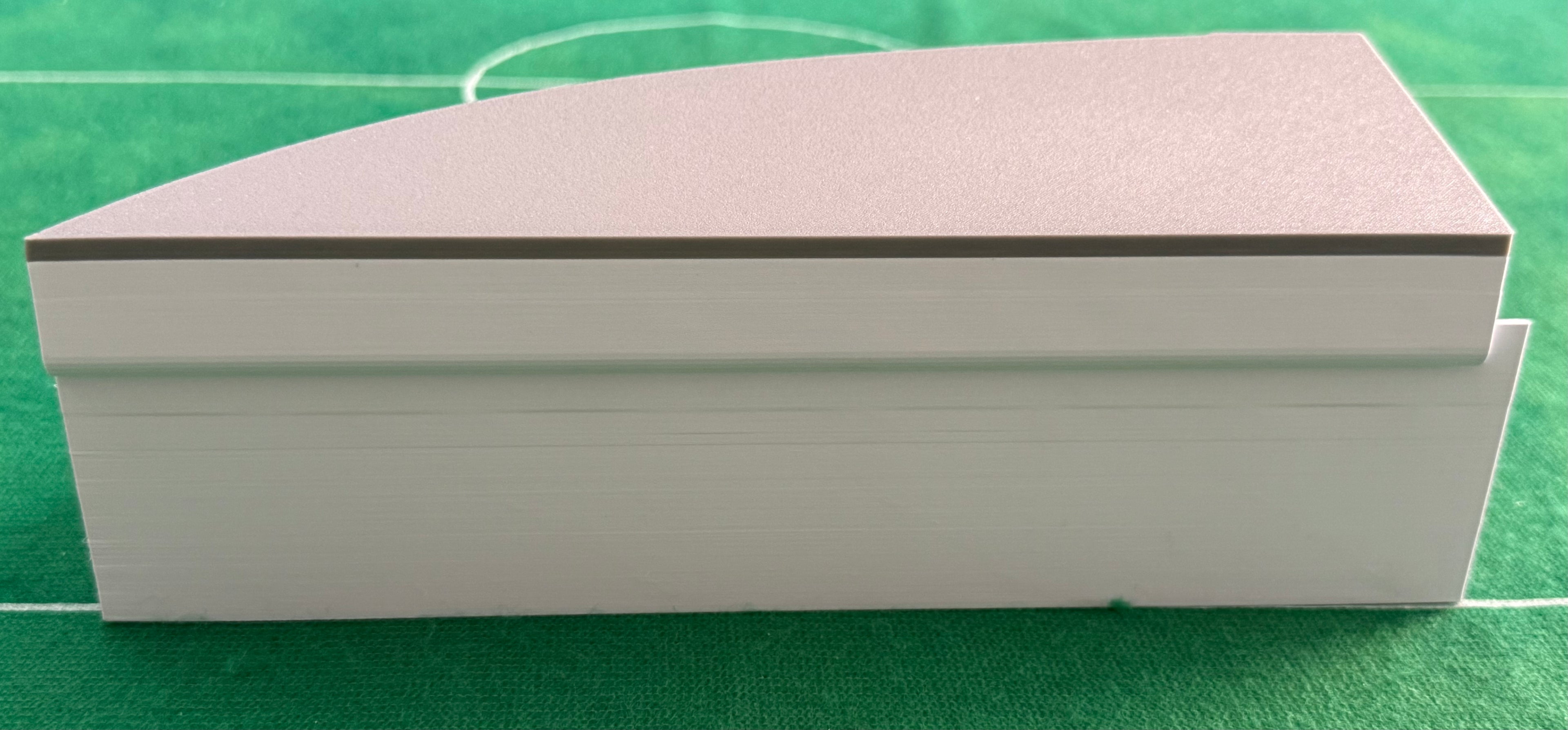 SubbuteoLab Linea stadio 3D Gradinata tettoia semi curva - Seggiolini Blu