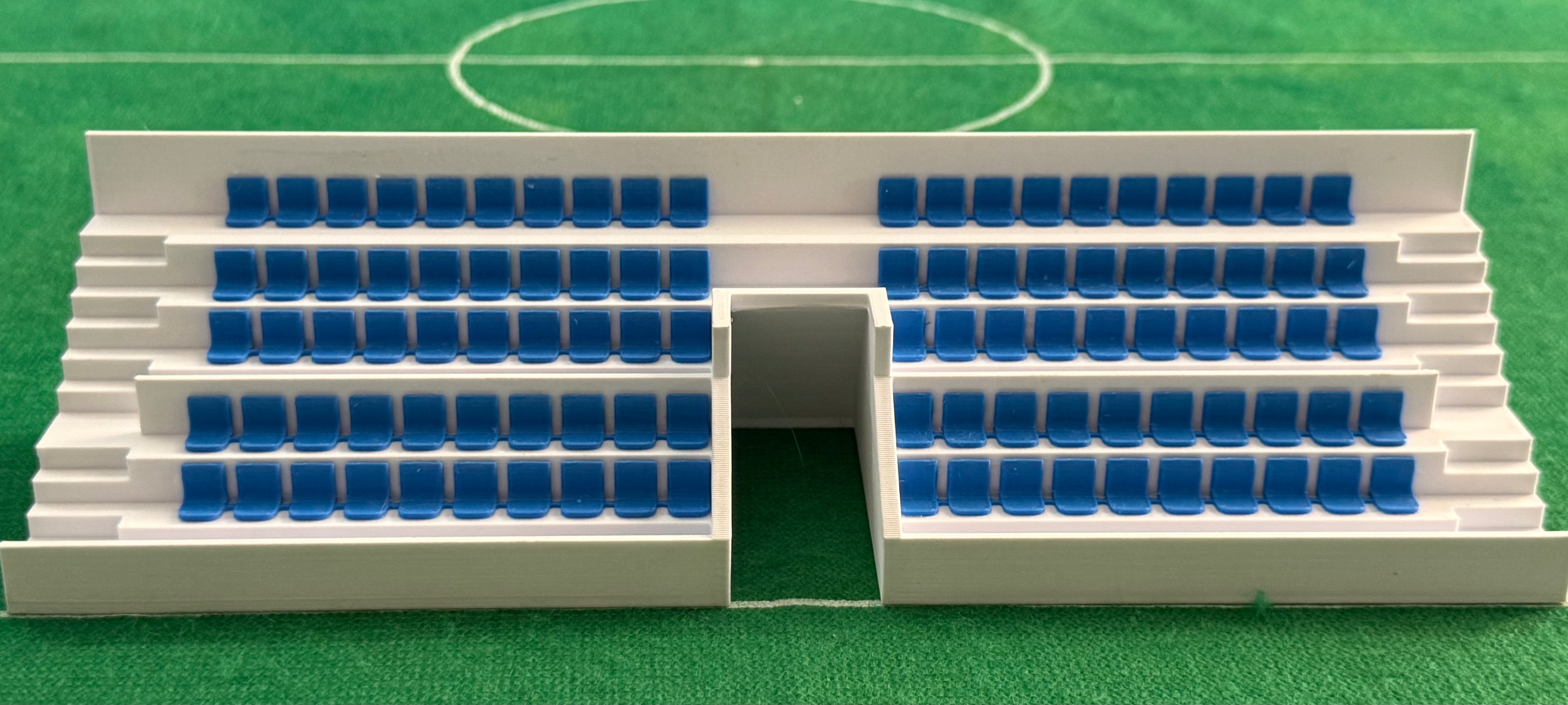 SubbuteoLab Linea stadio 3D Gradinata - Seggiolini Blu
