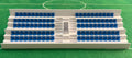 SubbuteoLab Linea stadio 3D Gradinata - Seggiolini Blu