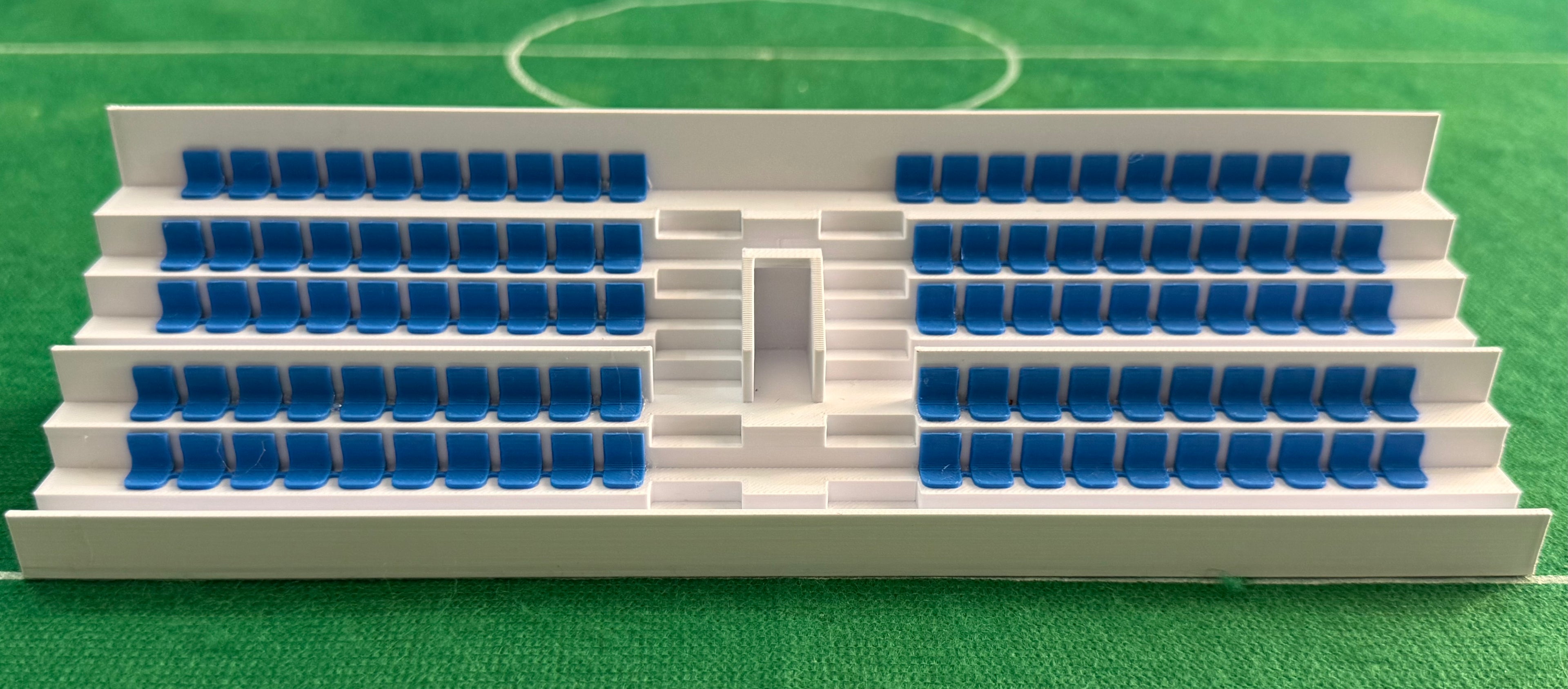 SubbuteoLab Linea stadio 3D Gradinata - Seggiolini Blu