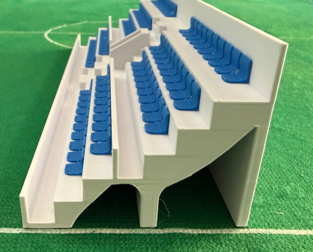 SubbuteoLab Linea stadio 3D Gradinata - Seggiolini Blu
