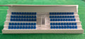 SubbuteoLab Linea stadio 3D Gradinata tettoia semi curva - Seggiolini Blu