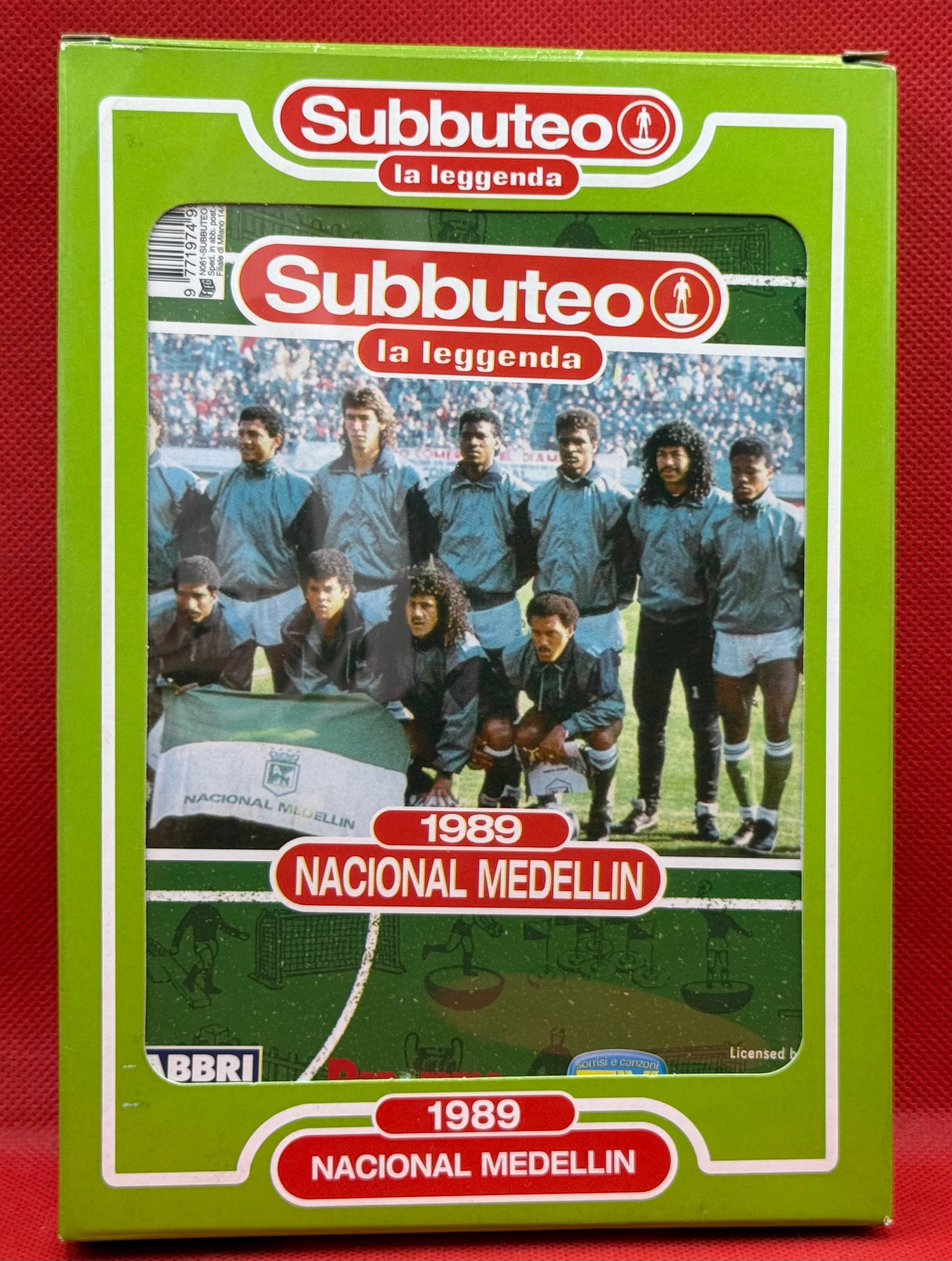 Subbuteo 'serie la Leggenda Lw' Nacional Medellin 1989 - con libretto