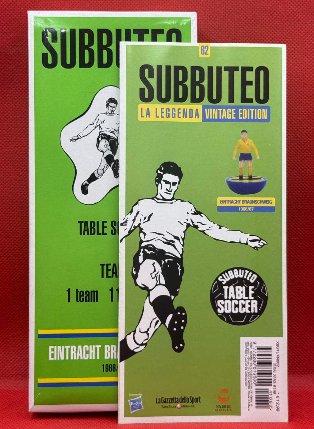 Subbuteo squadra Hw vintage Leggenda Eintracht Braunscweing 1966/67 - con libretto