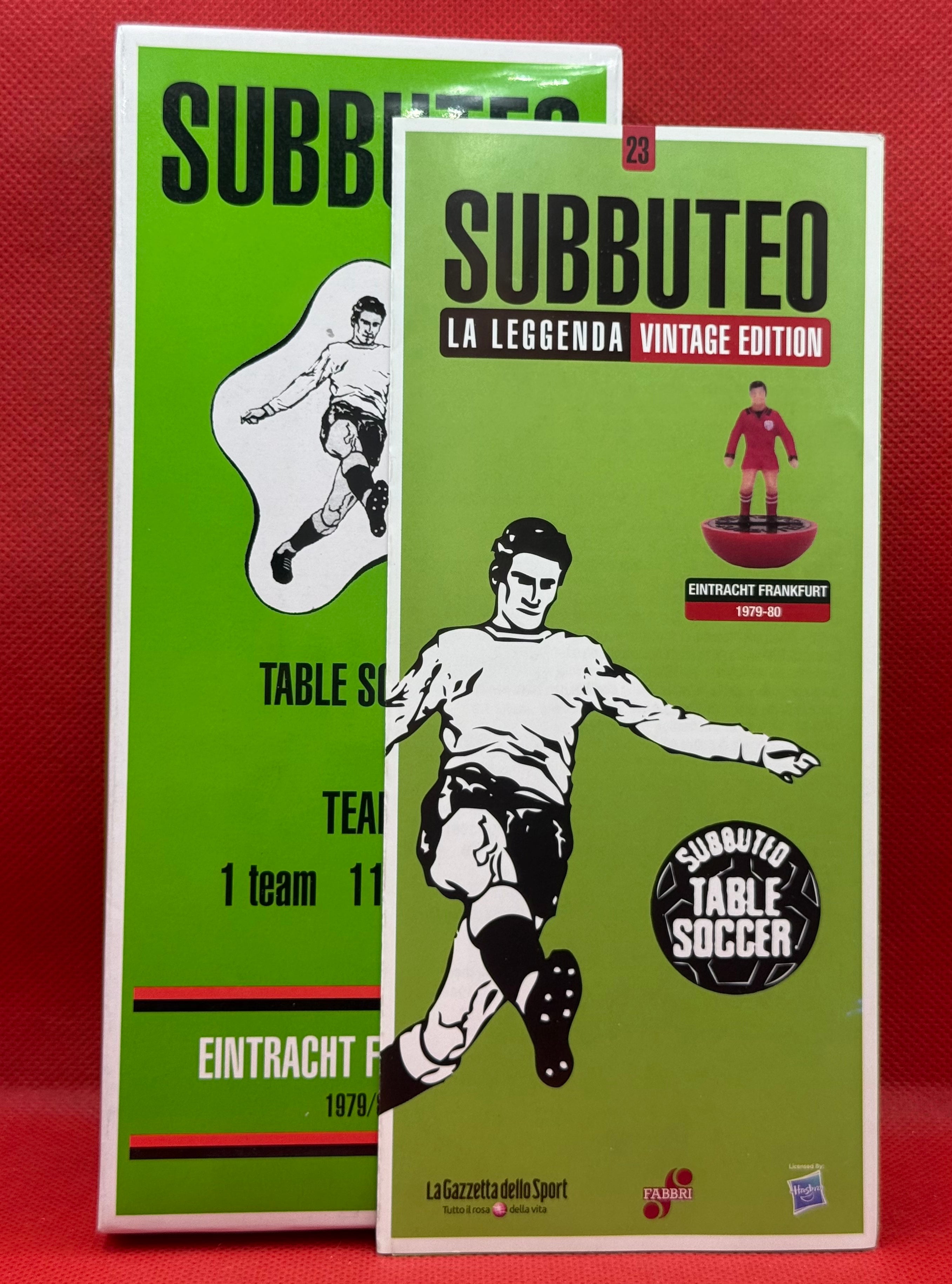 Subbuteo squadra Hw vintage Leggenda Eintracht Frankfurt 1979/80 - con libretto