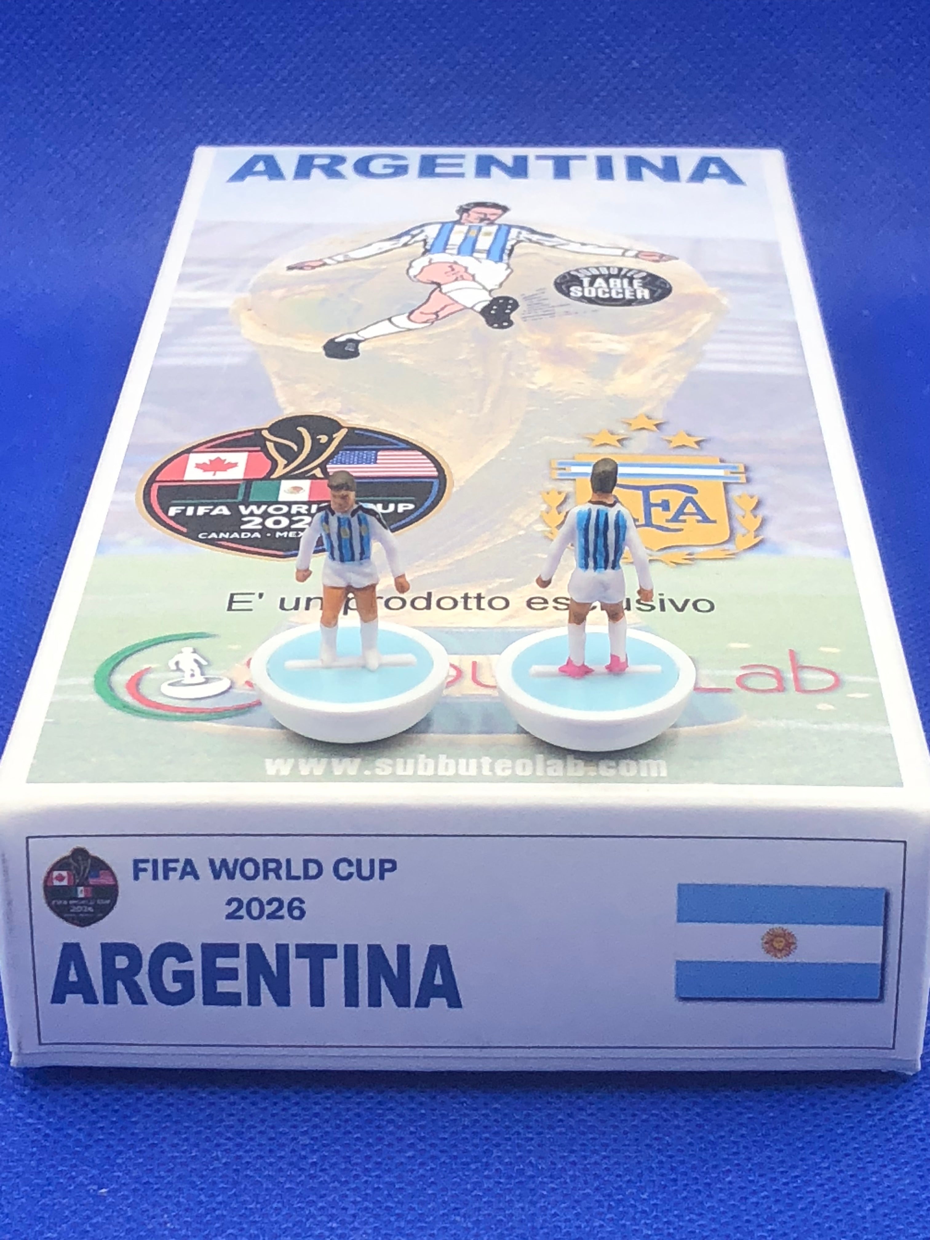 Subbuteolab collana mondiali 2026 Argentina - dipinta a mano