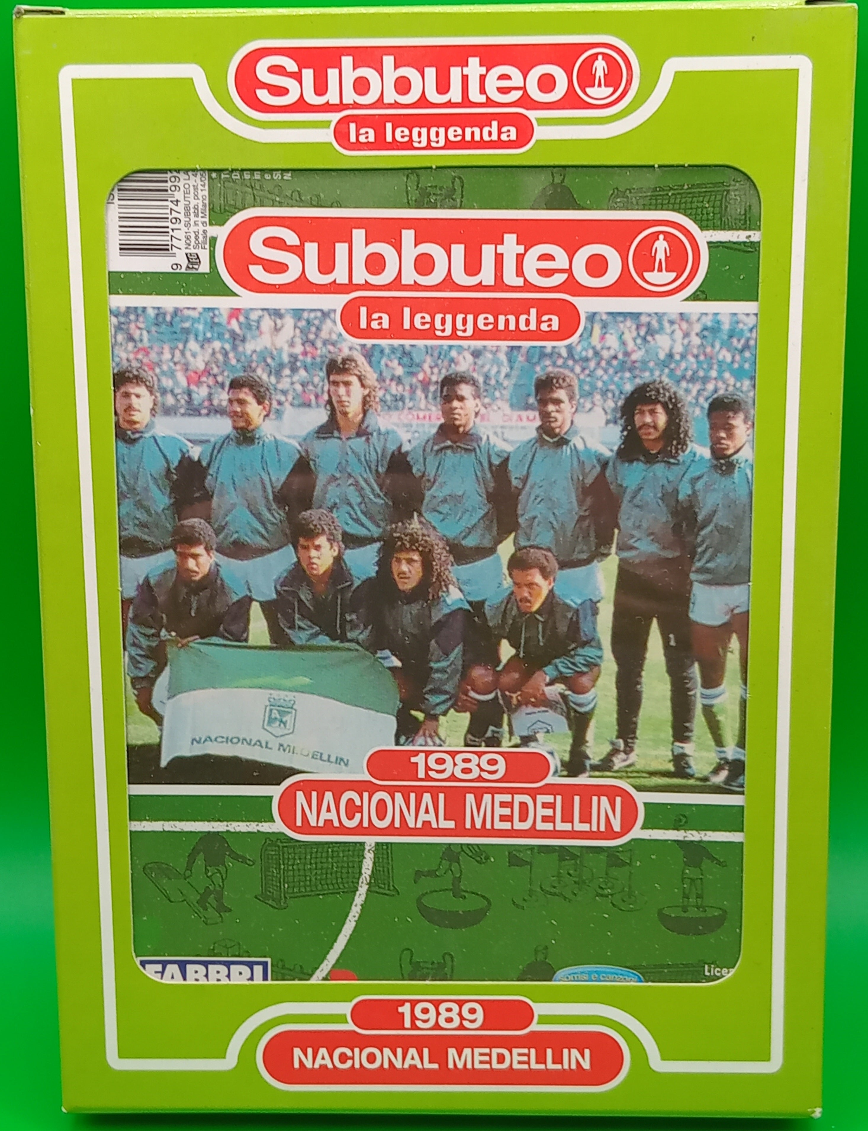 Subbuteo 'serie la leggenda lw' Nacional Medellin 1989 con libretto