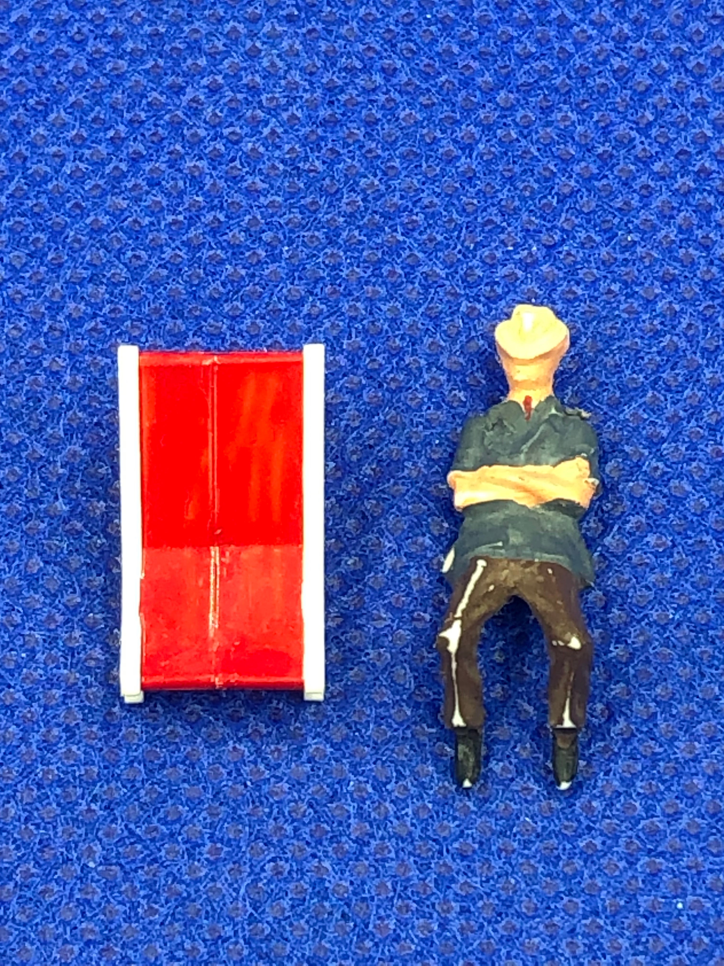 Subbuteo Cricket Spettatore con sdraio - D