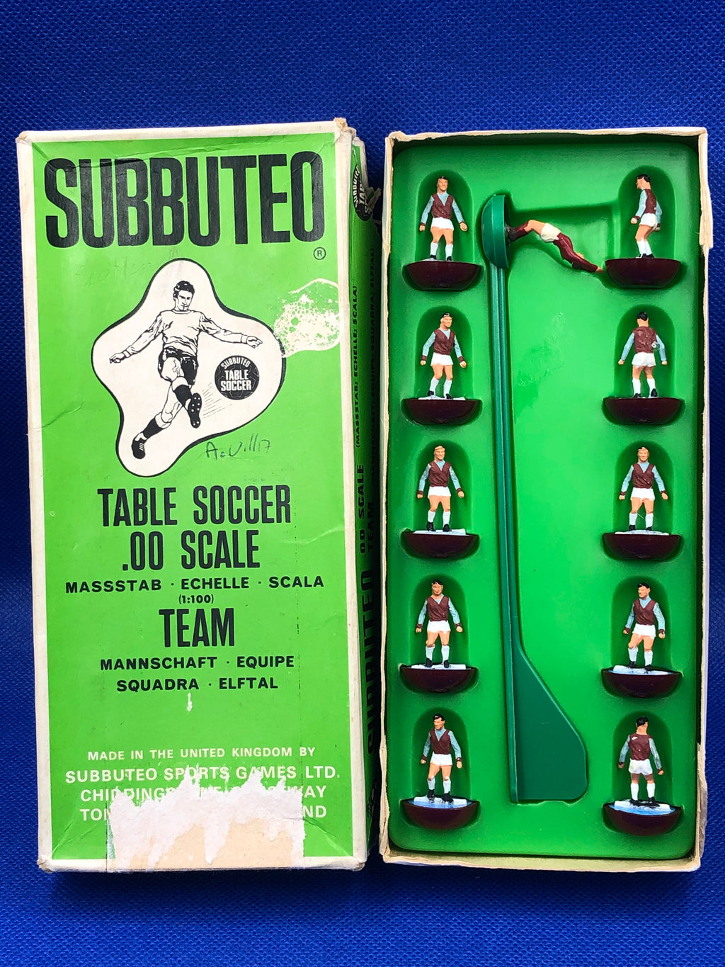 Subbuteo squadra hw Aston Villa ref 074