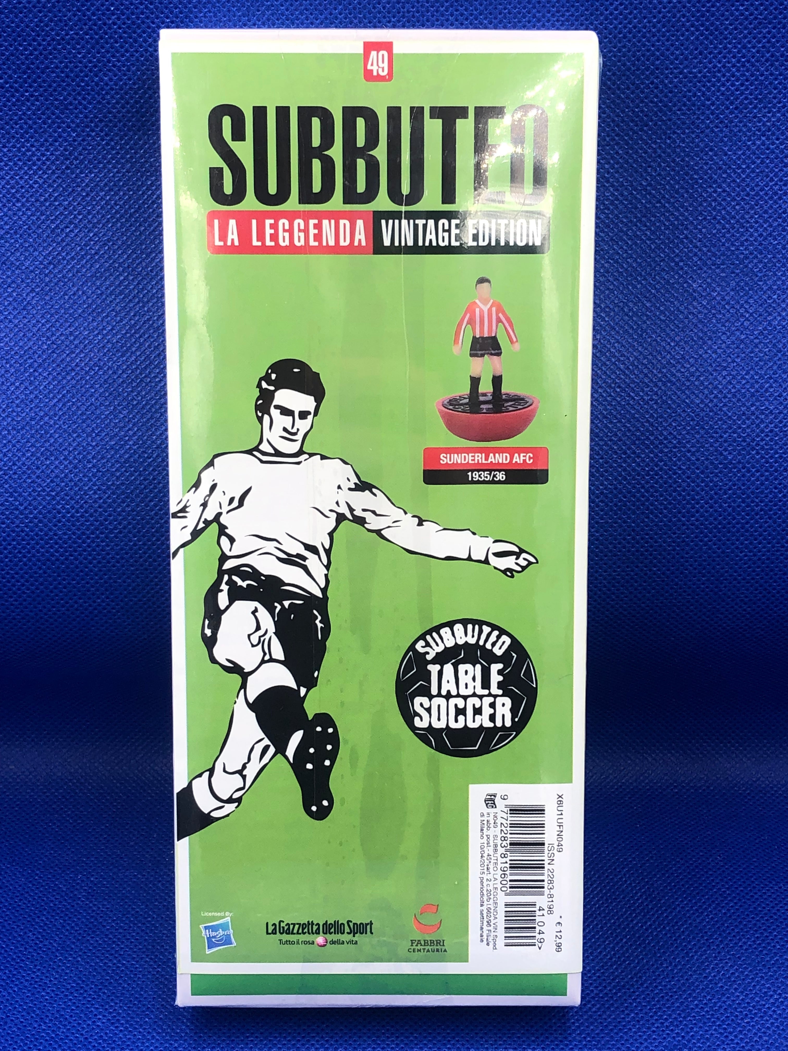 Subbuteo squadra hw vintage leggenda Sunderland AFC 1935/36 - sigillata