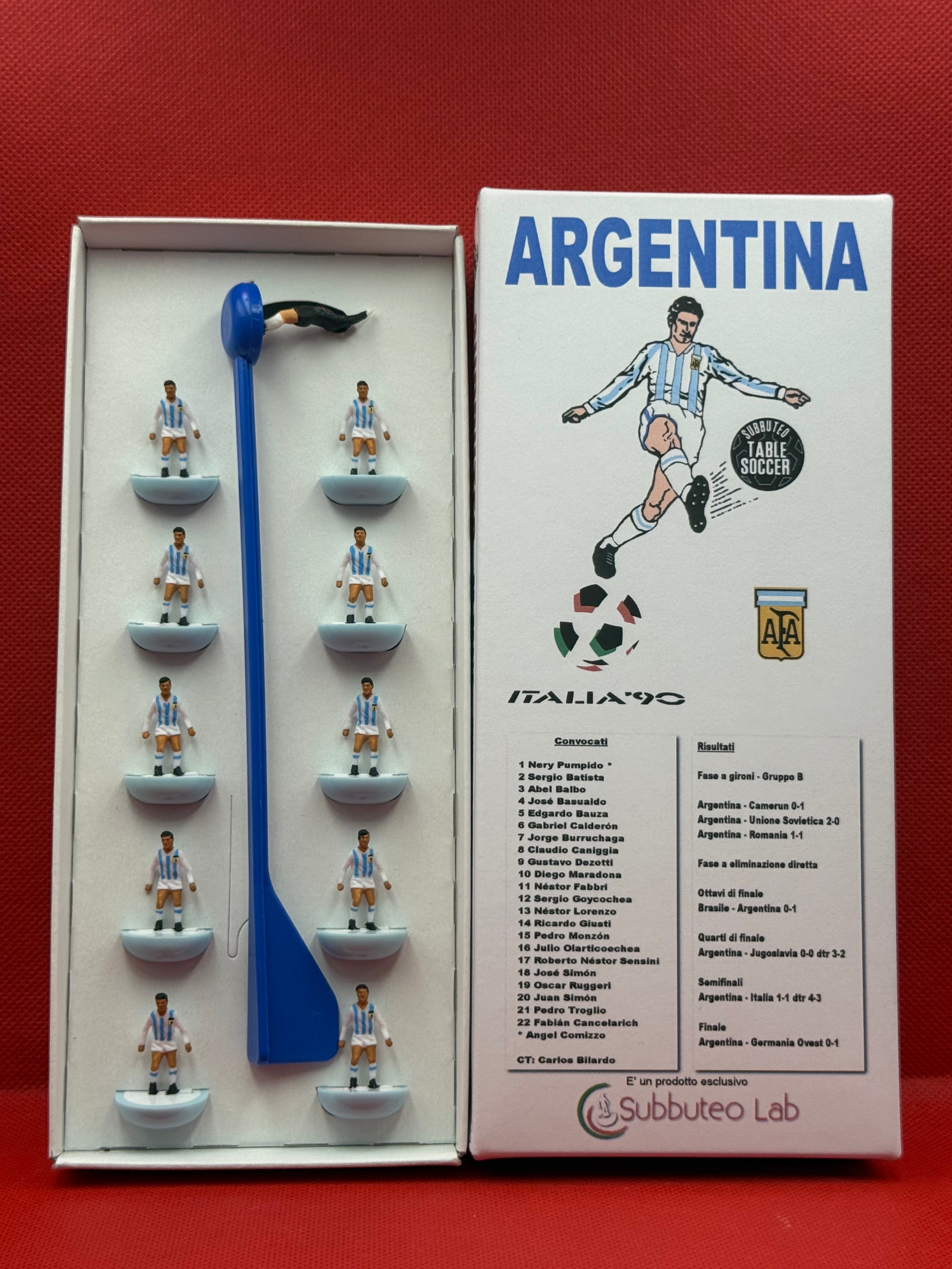 SubbuteoLab collection - Squadra Hw Argentina - Italia 1990