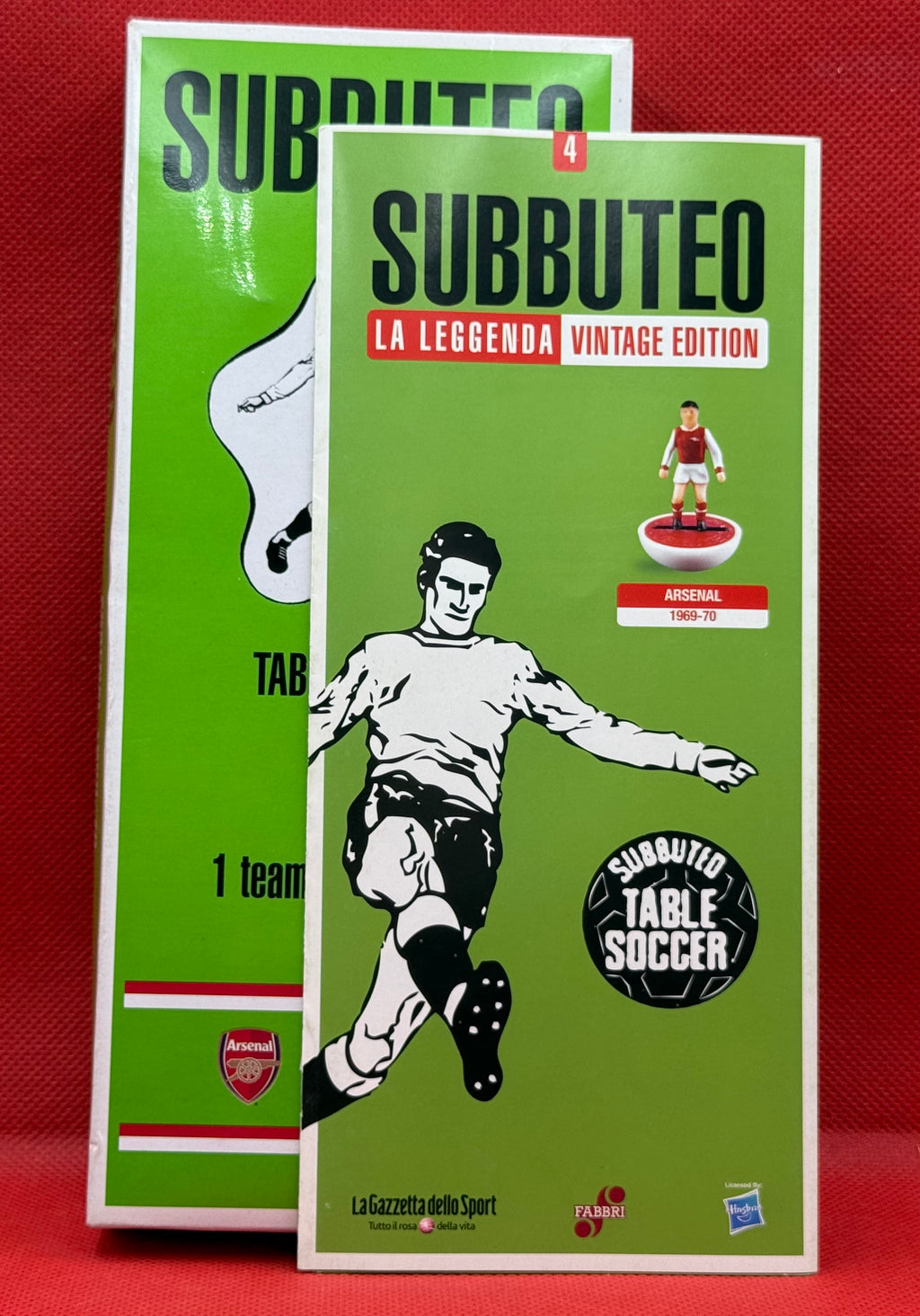 Subbuteo squadra hw vintage leggenda Arsenal 1969/70 - con libretto