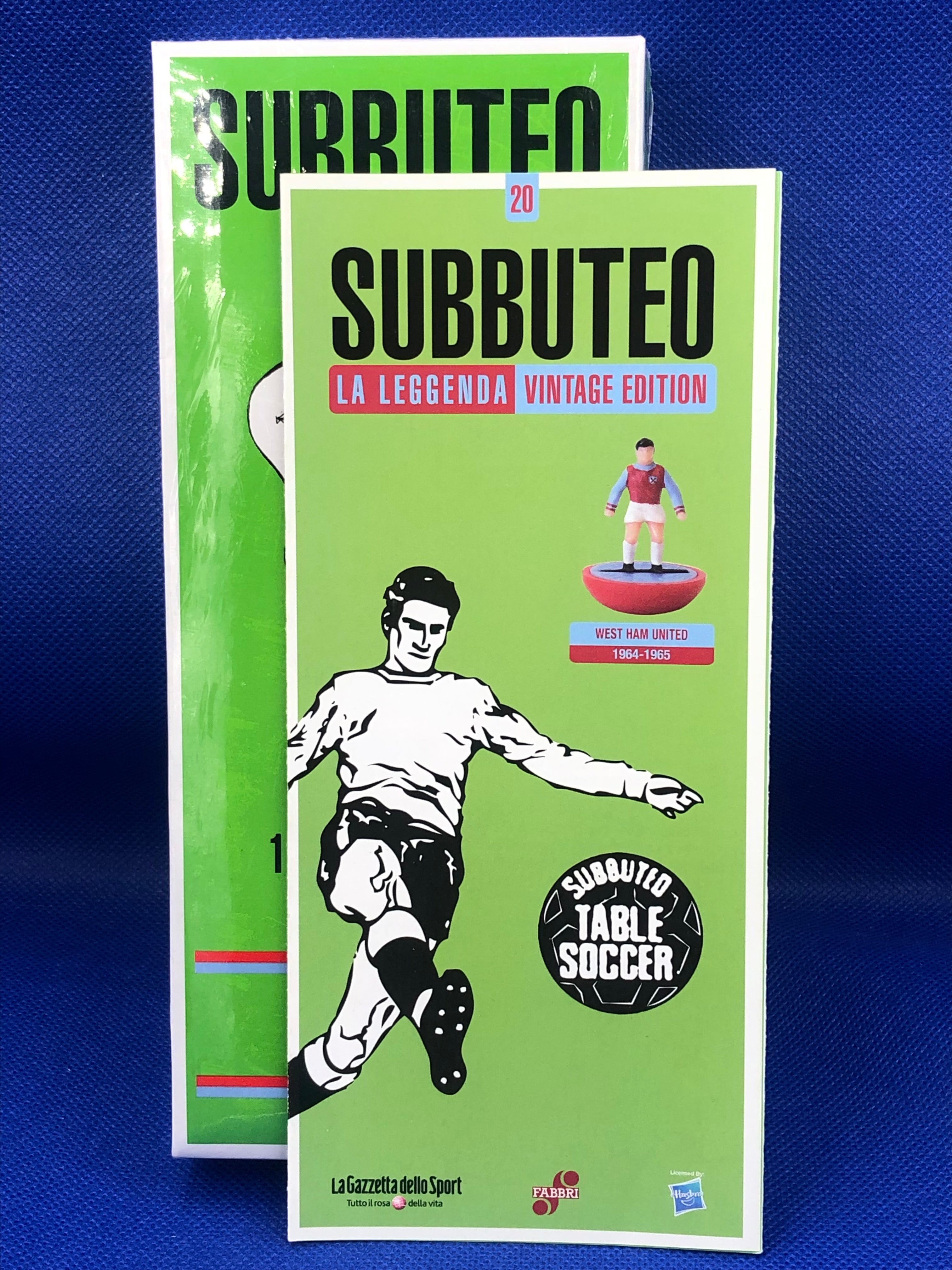 Subbuteo squadra hw vintage leggenda West Ham 1964/65 - sigillata