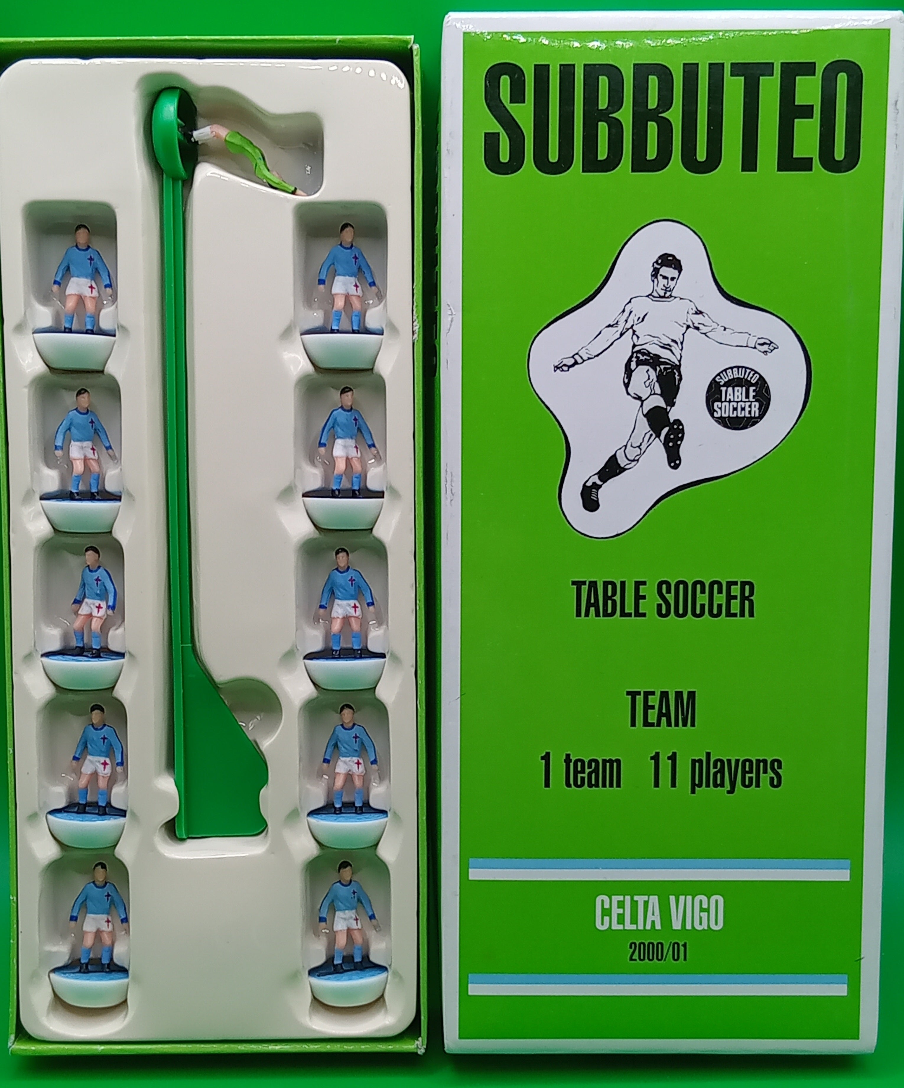 Subbuteo squadra hw vintage leggenda Celta Vigo 2000/01 - con libretto
