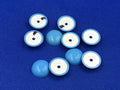 Subbuteo kit 10 basi lw originali da ripulire - Celeste/Bianco