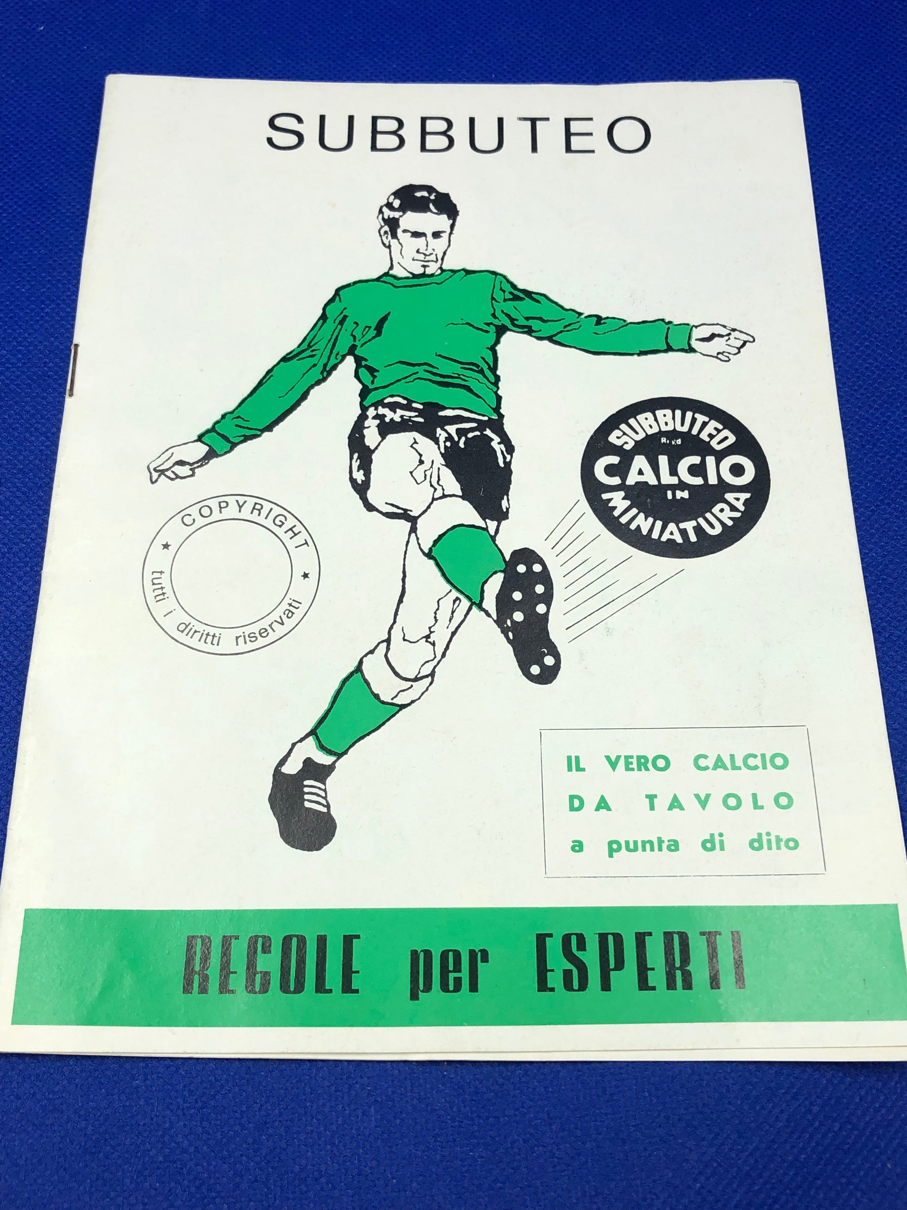 Subbuteo regole per esperti - In Italiano