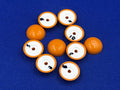 Subbuteo kit 10 basi lw originali da ripulire - Arancio/Bianco