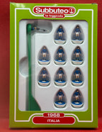 Subbuteo 'serie la leggenda Lw' Italia 1968 - con libretto