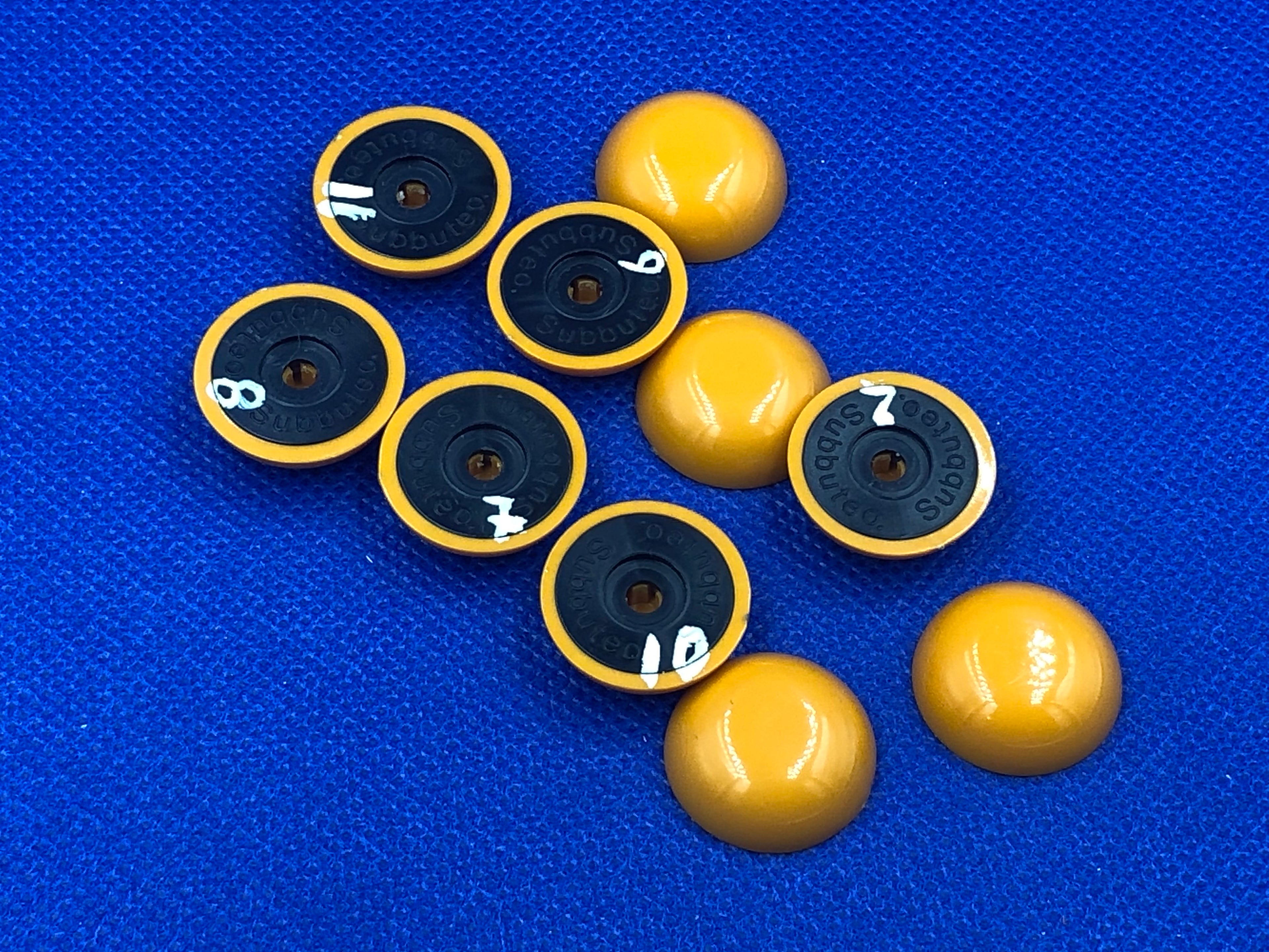 Subbuteo kit 10 basi lw originali da ripulire - Arancio/Nero