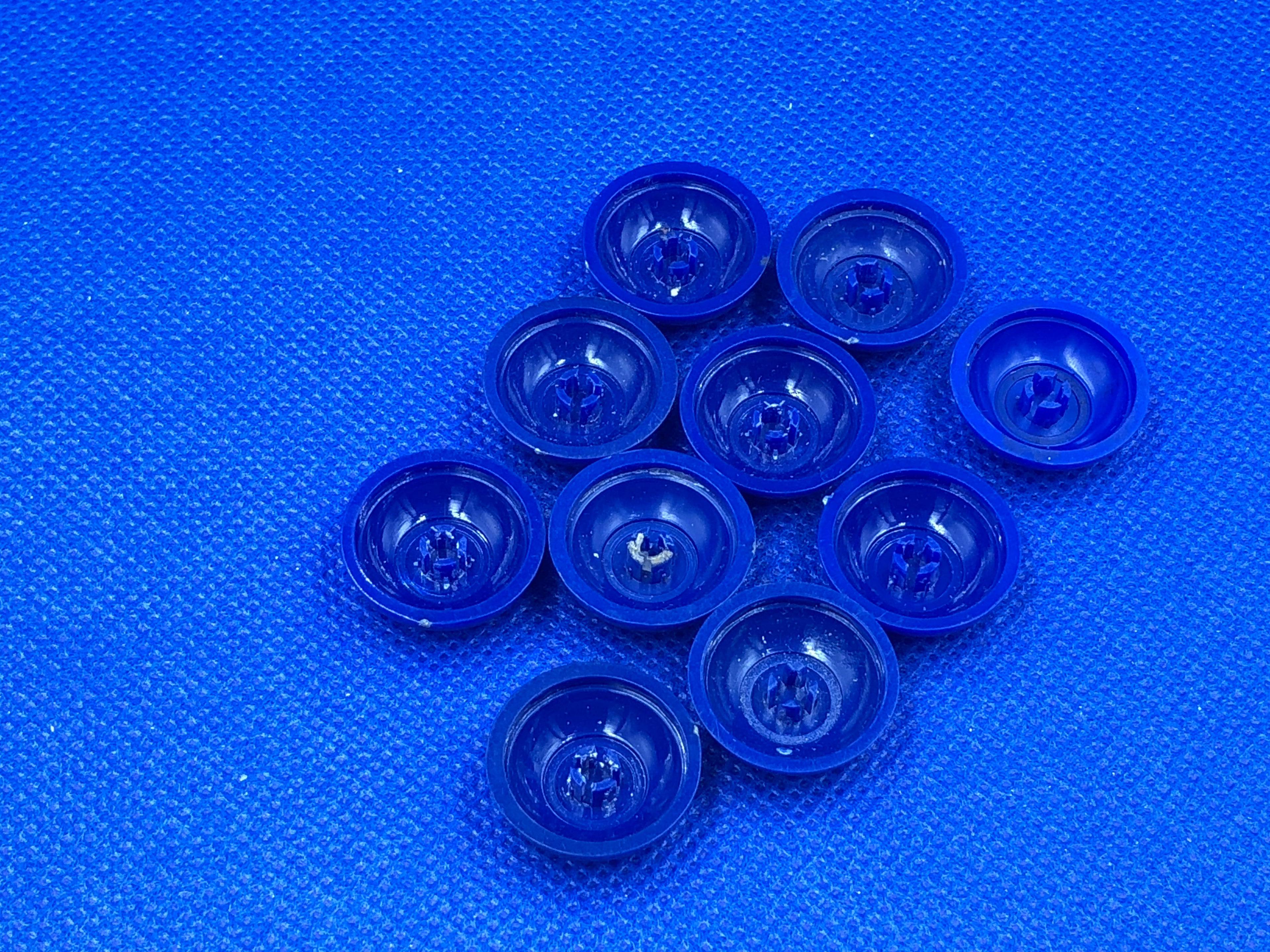 Subbuteo kit 10 basi blu lw originali prive di inner
