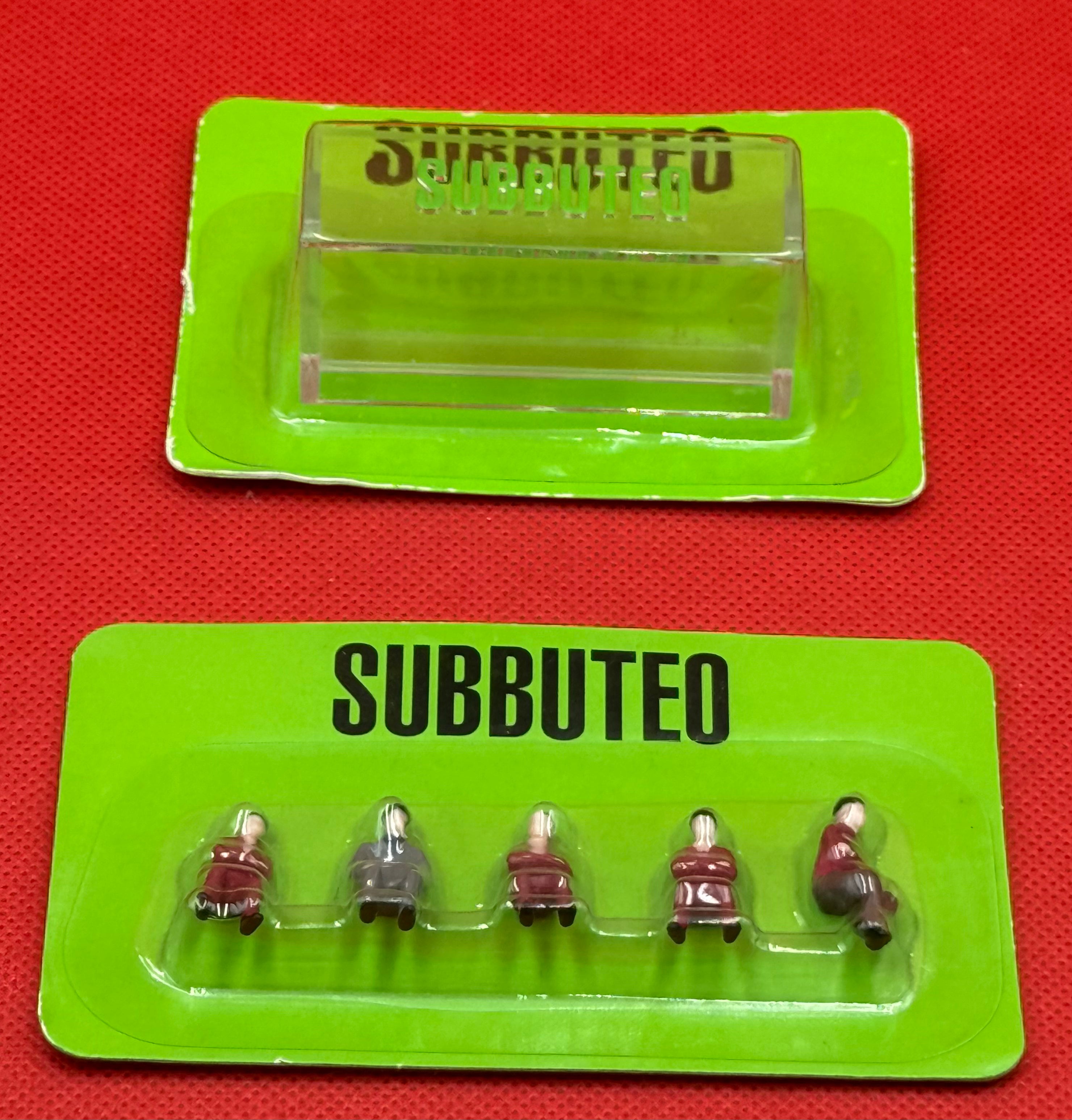 Subbuteo panchina con personaggi tuta rossa - serie 'La leggenda Vintage Edition'