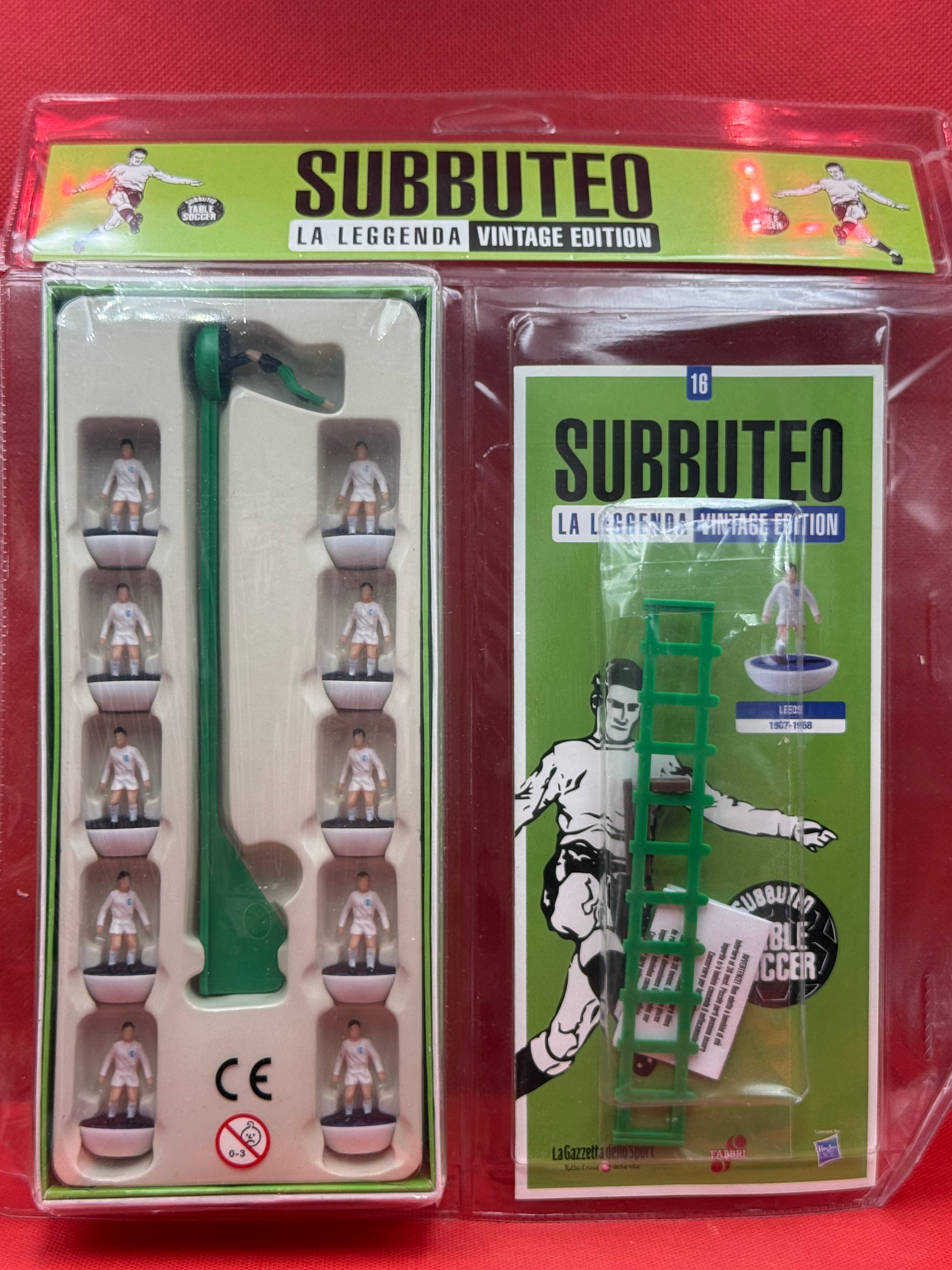 Subbuteo squadra hw vintage leggenda Leeds 1967/1968 - Sigillata