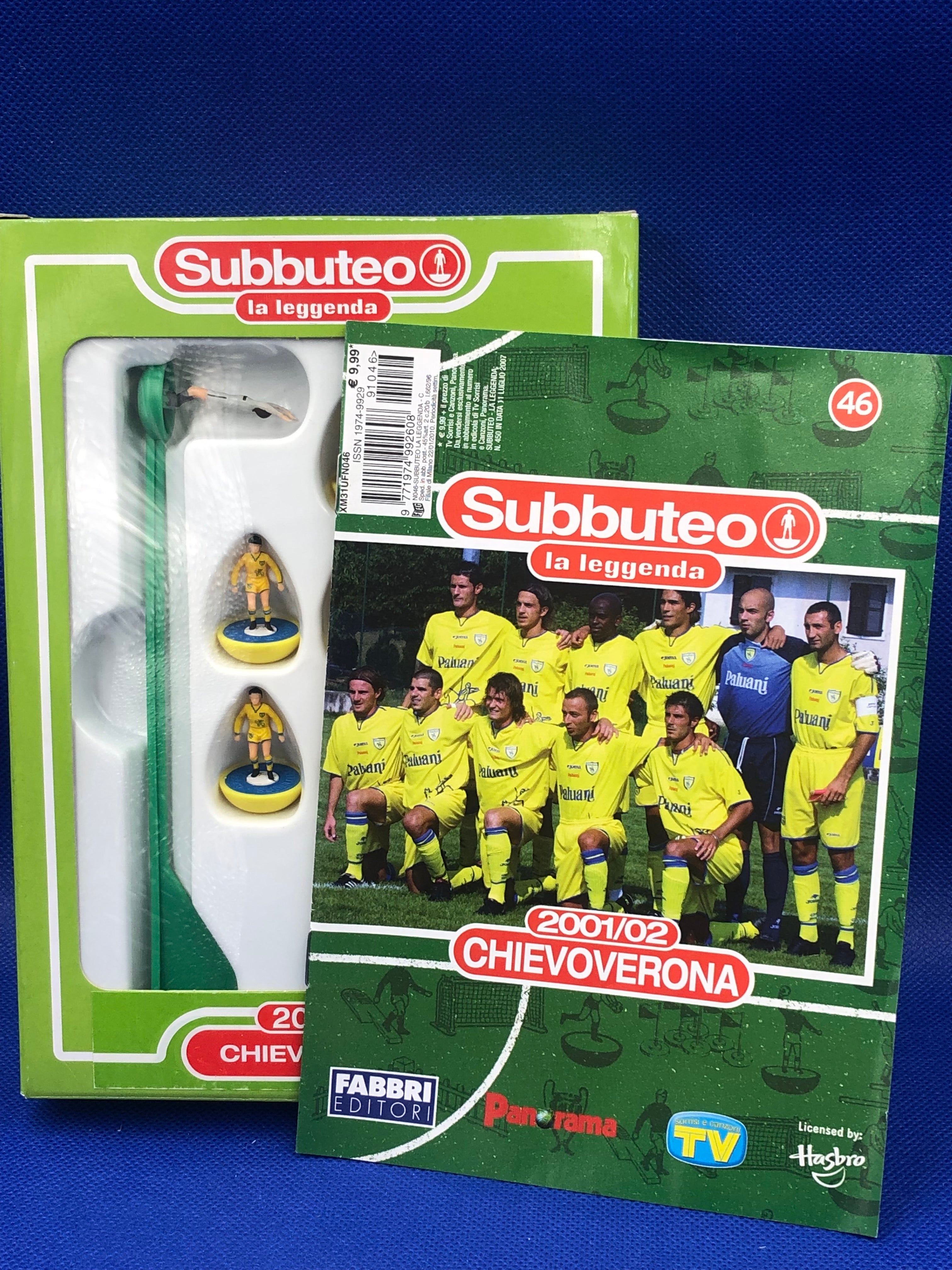 Subbuteo 'serie la leggenda lw' Chievo 2001/02 - con libretto