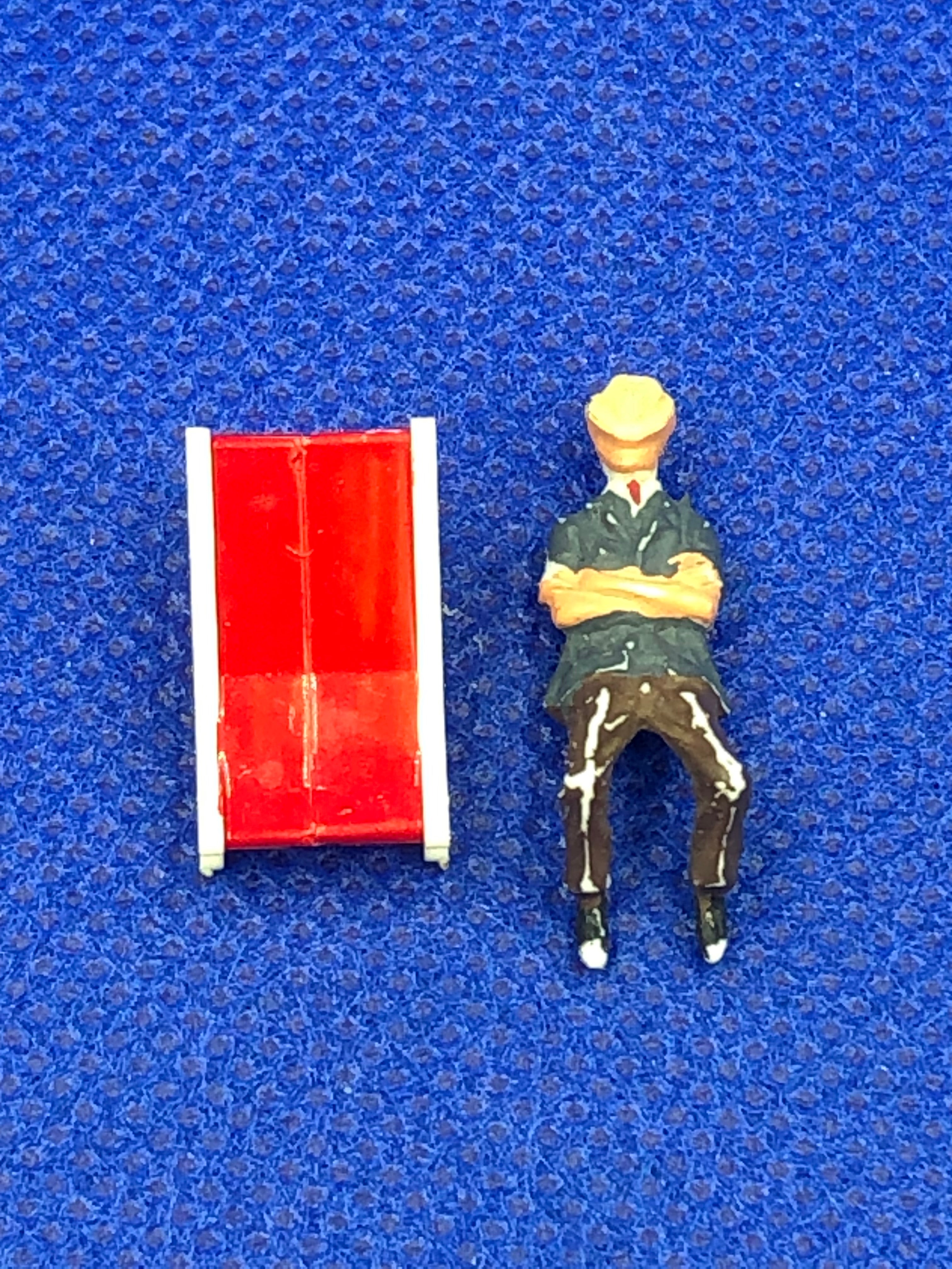 Subbuteo Cricket Spettatore con sdraio - B