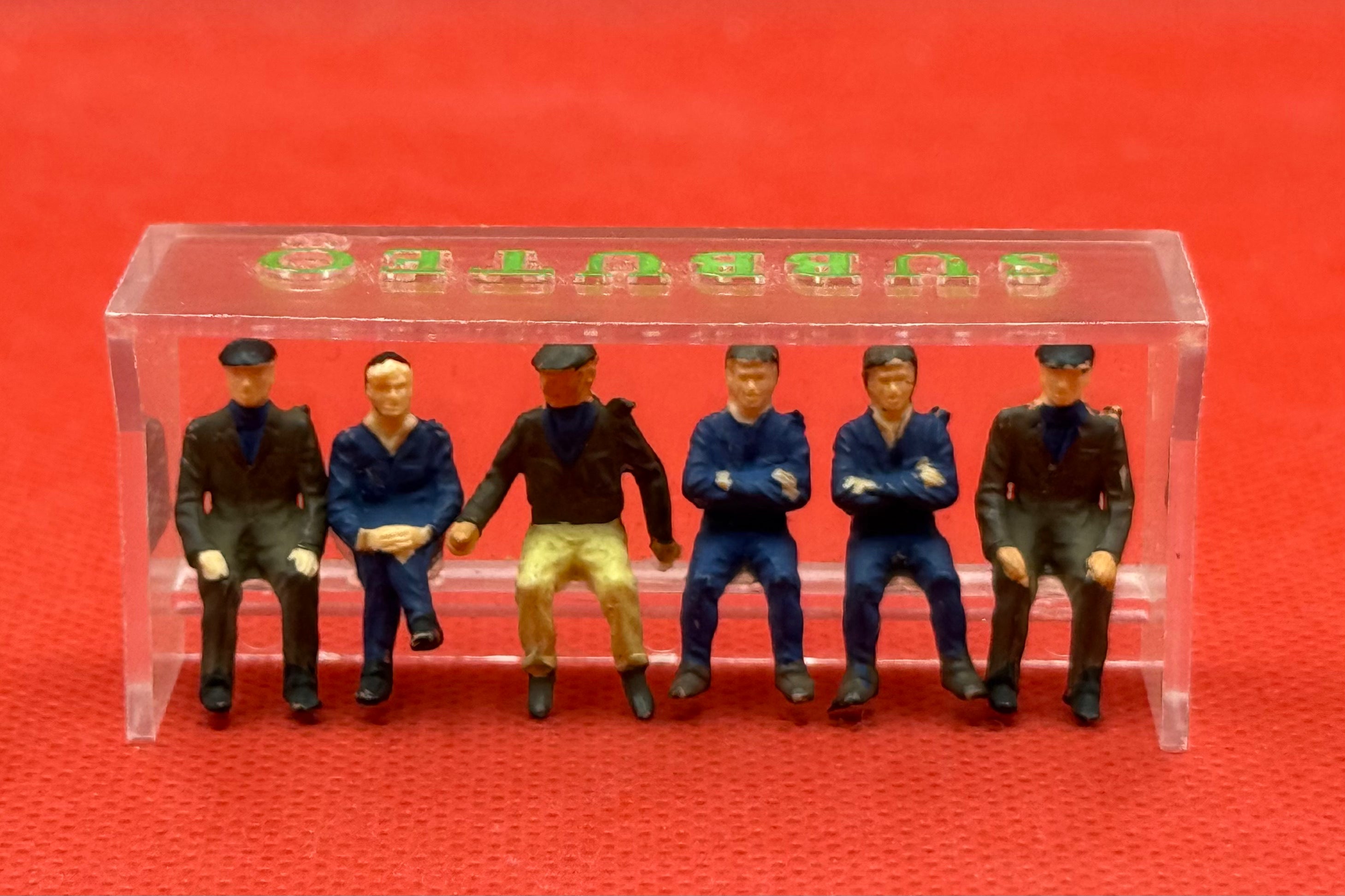 Subbuteo panchina con personaggi tuta blu 61139
