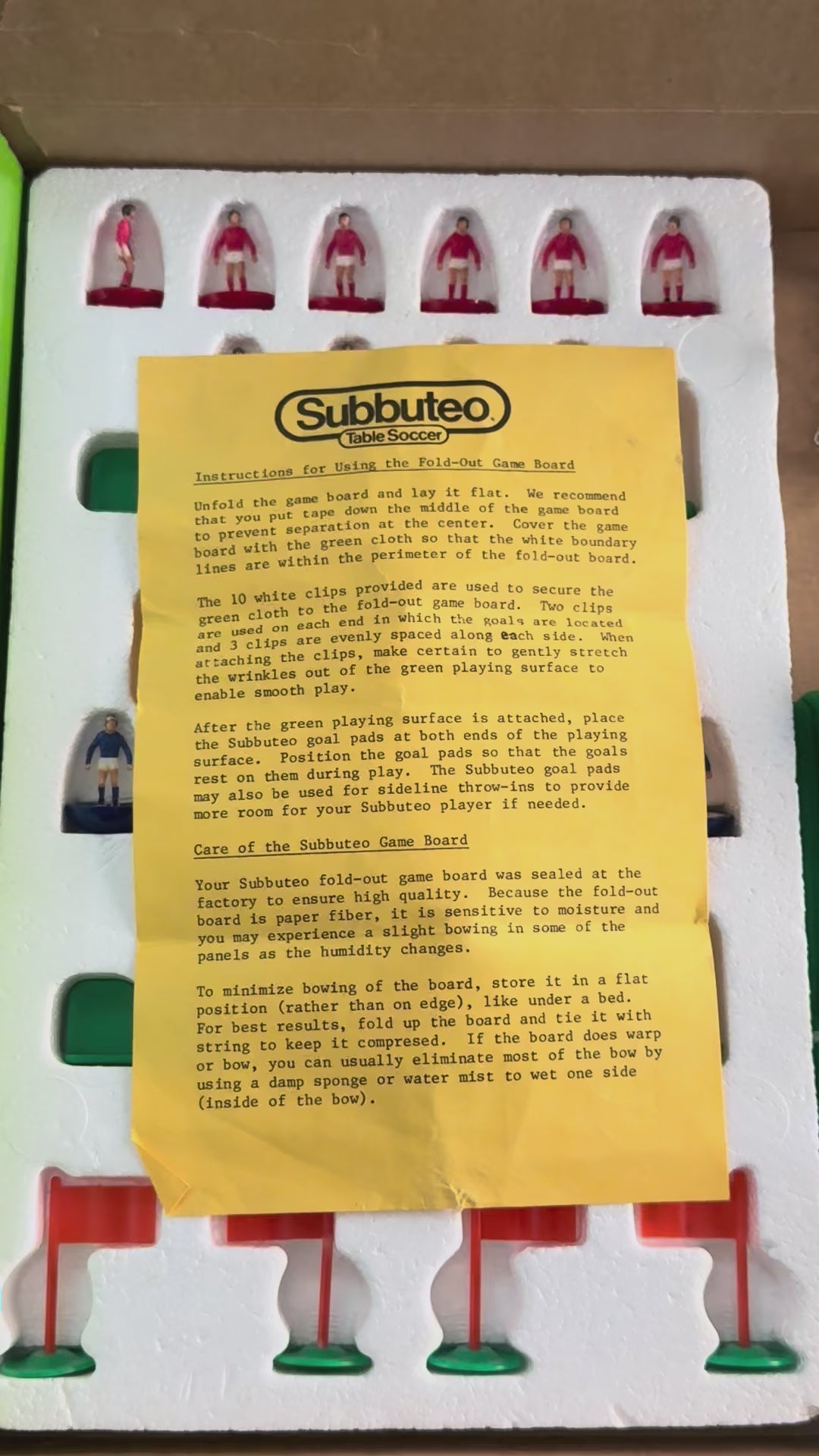 Subbuteo set box International Edition - Edizione Americana