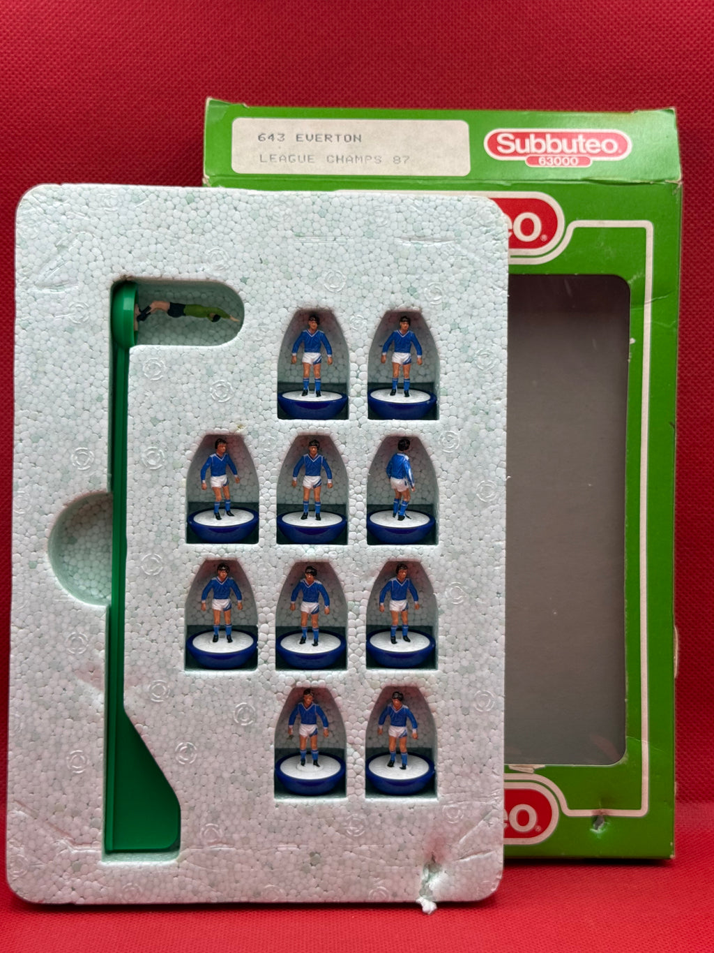 Subbuteo squadra Lw Everton ref 643 - League Champions 1987
