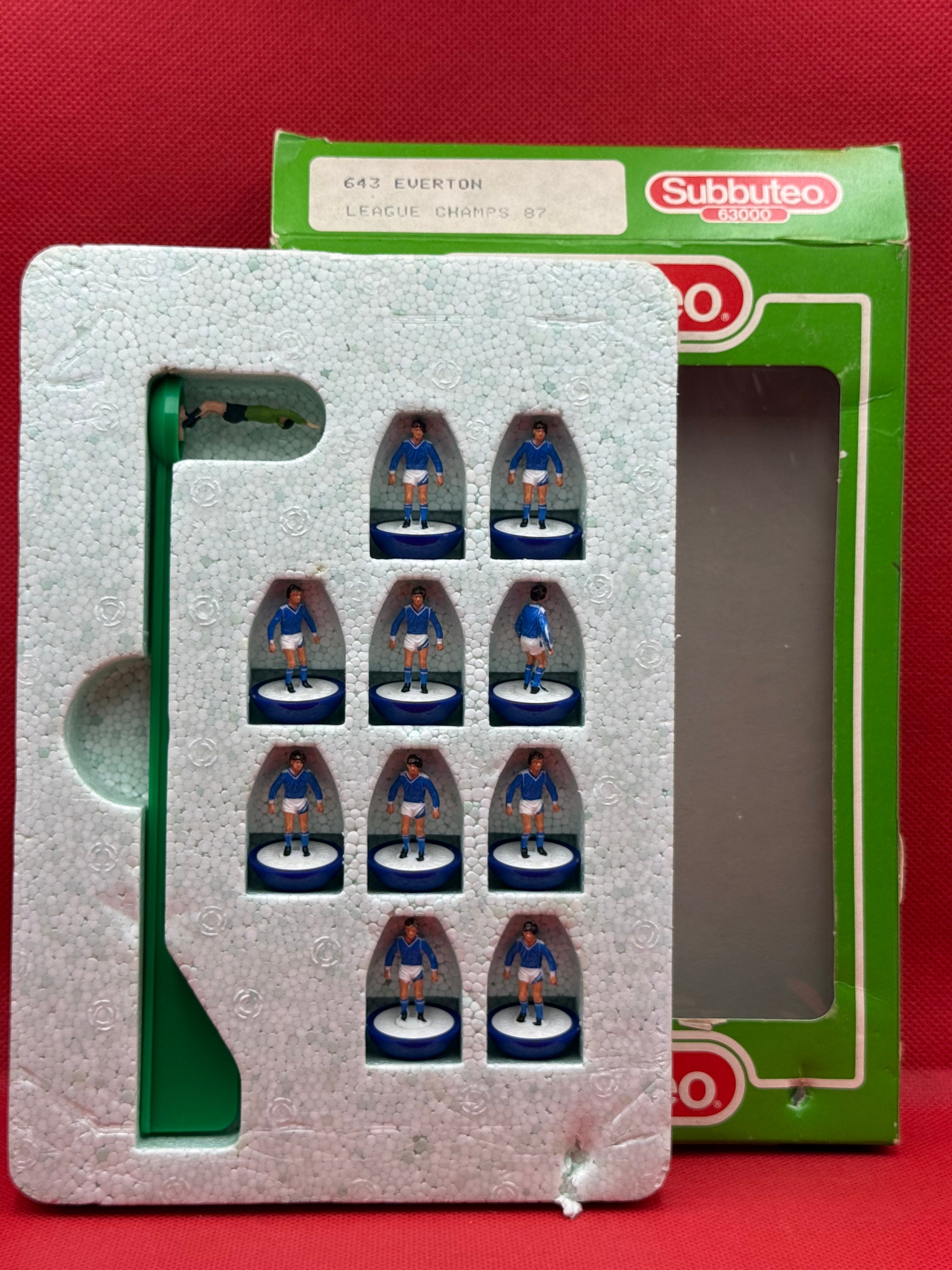 Subbuteo squadra Lw Everton ref 643 - League Champions 1987